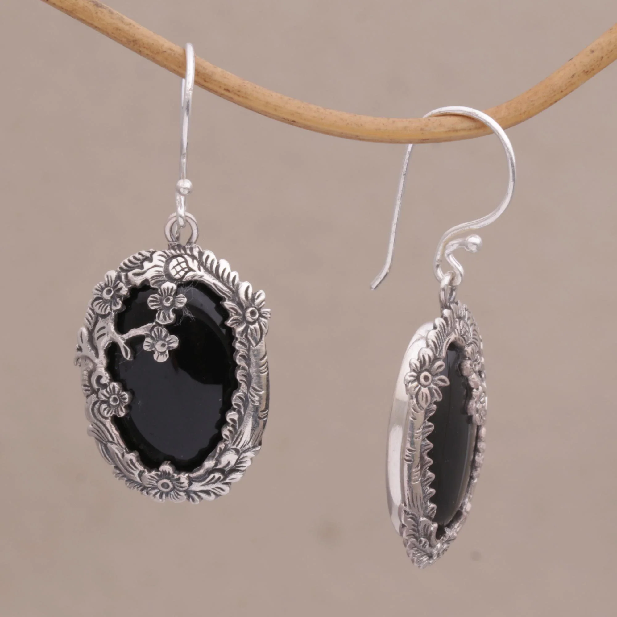 Dreamy Forest Floral Earrings - Image 2