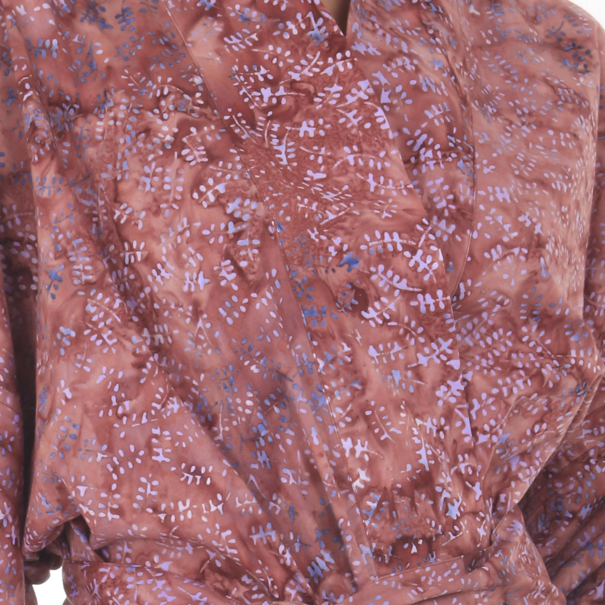 Earth Dancer Brick Red Cotton Robe - Image 5