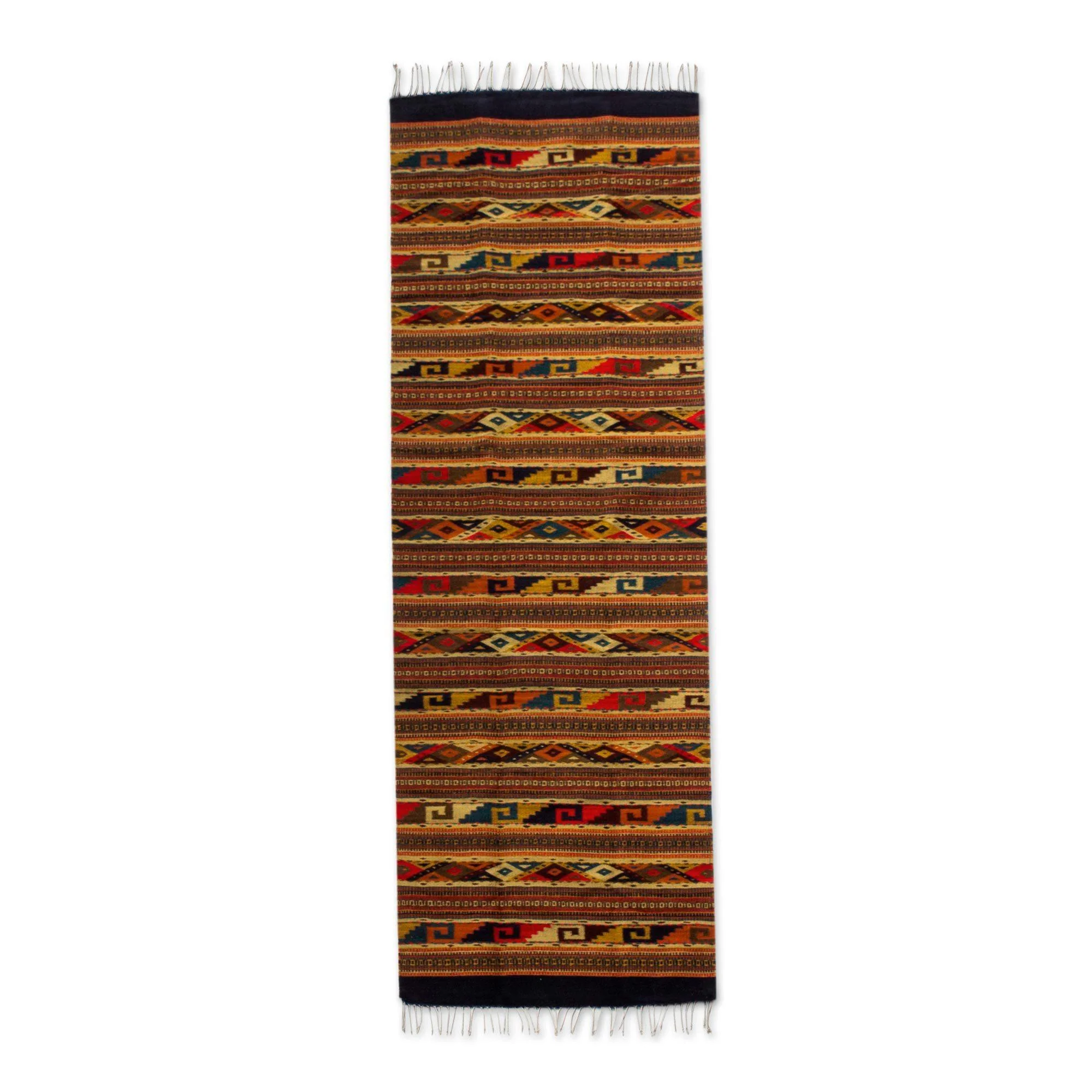 Earthtone Zapotec Wool Area Rug - Image 2