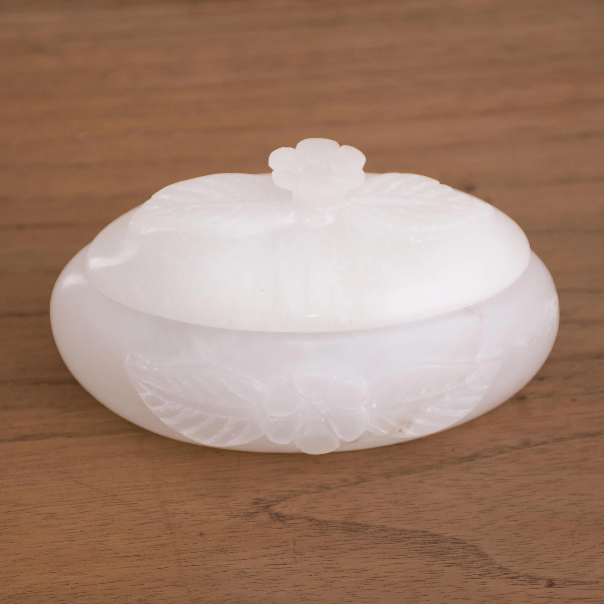 Edelweiss Floral Stone Decorative Box - Image 2