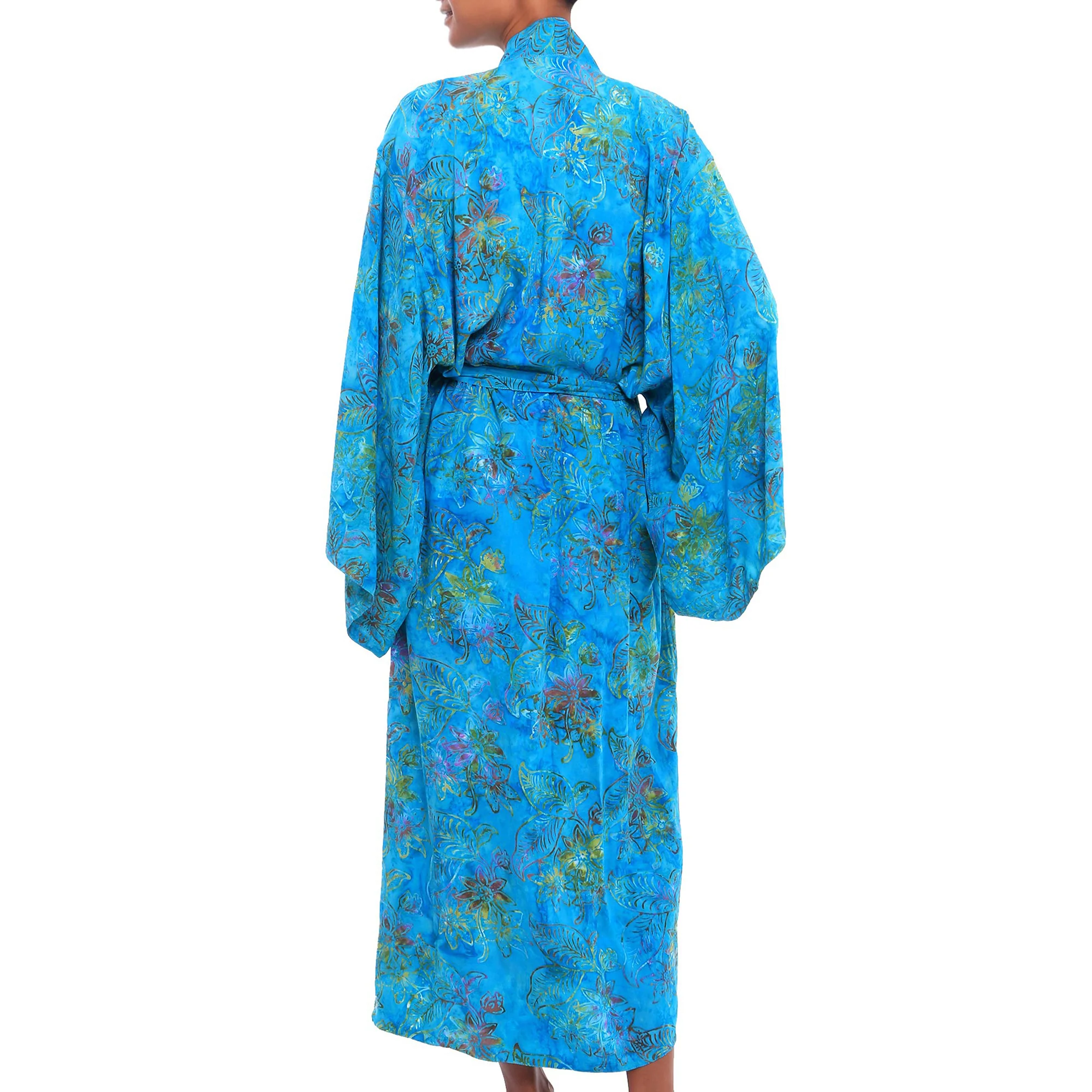 Eden Ocean Batik Rayon Robe - Image 4