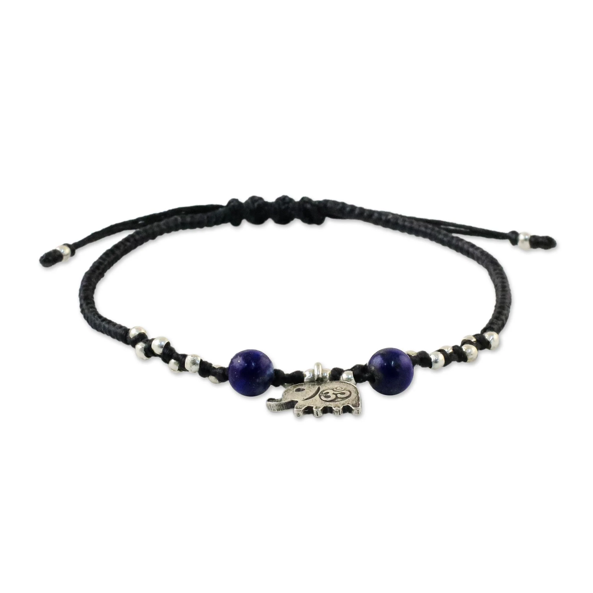 Elephant Lapis Lazuli Adjustable Bracelet - Image 4