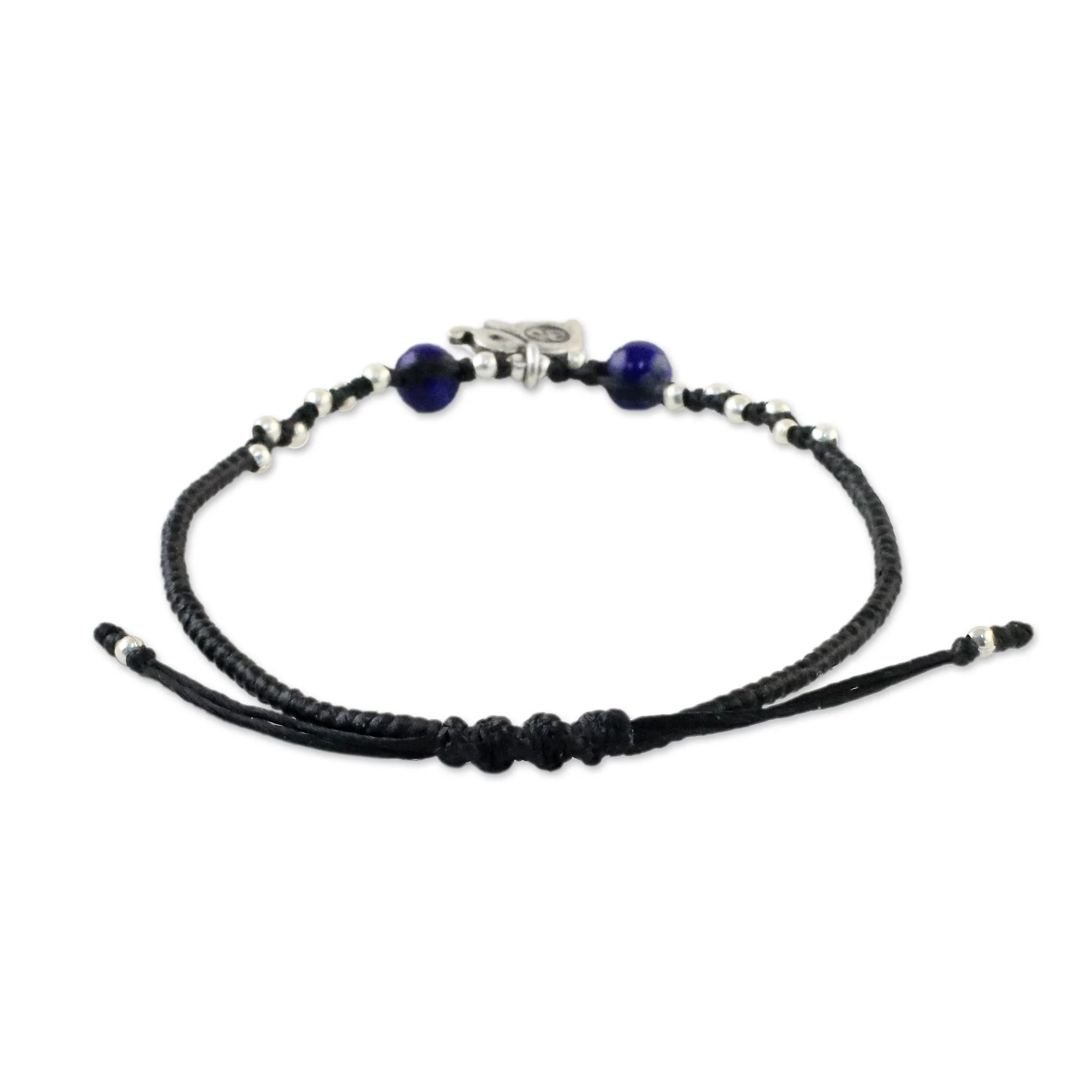 Elephant Lapis Lazuli Adjustable Bracelet - Image 5