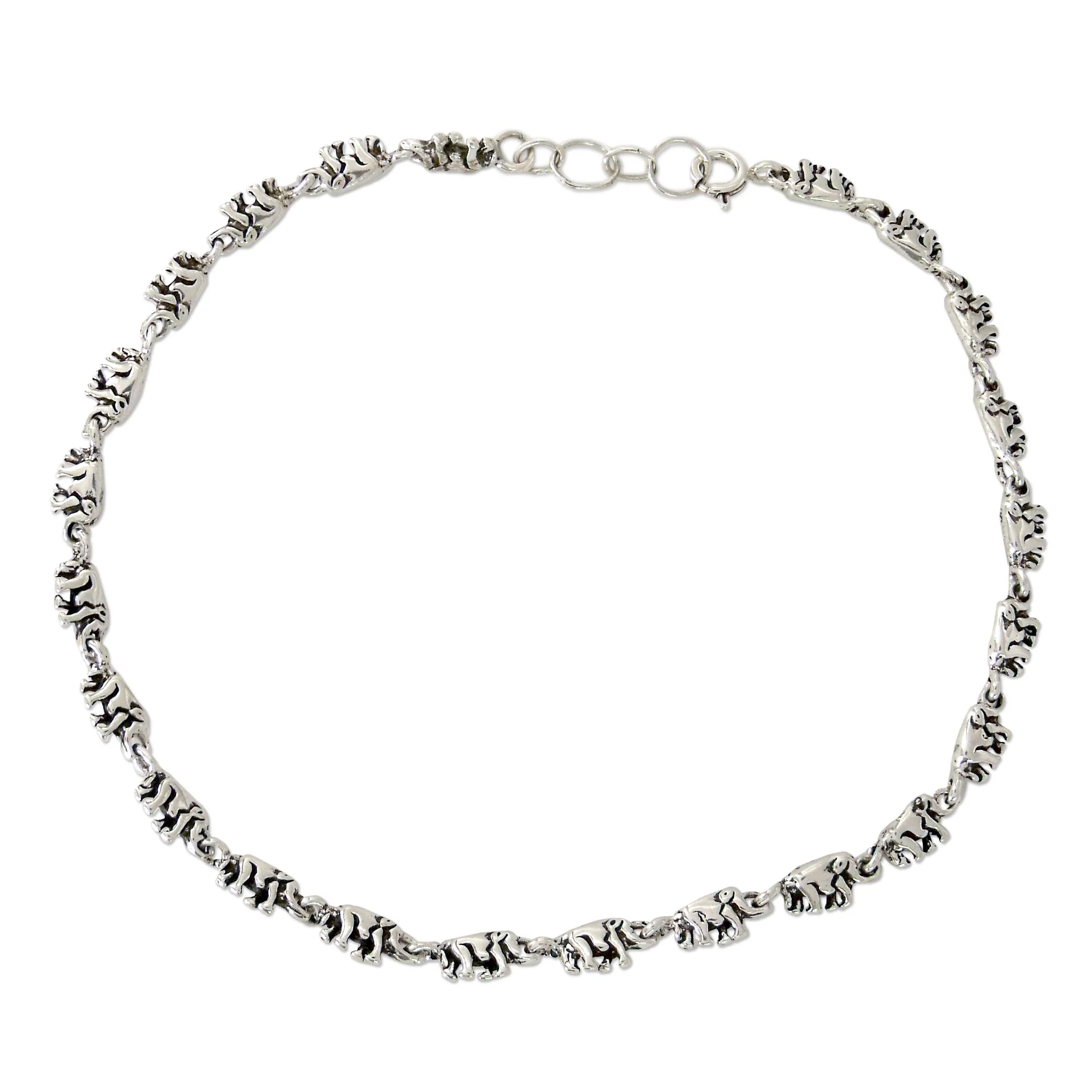 Elephant Parade Sterling Silver Link Anklet - Image 2