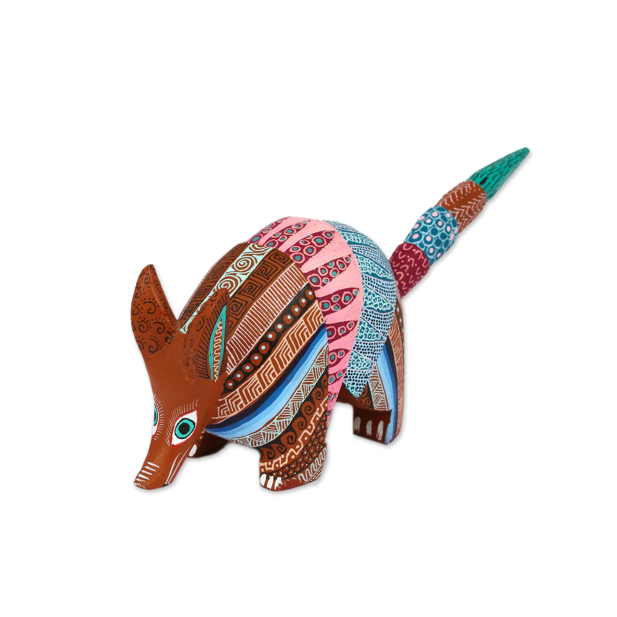 Enchanting Armadillo Handcrafted Copal Wood Alebrije Armadillo Figurine - Image 2