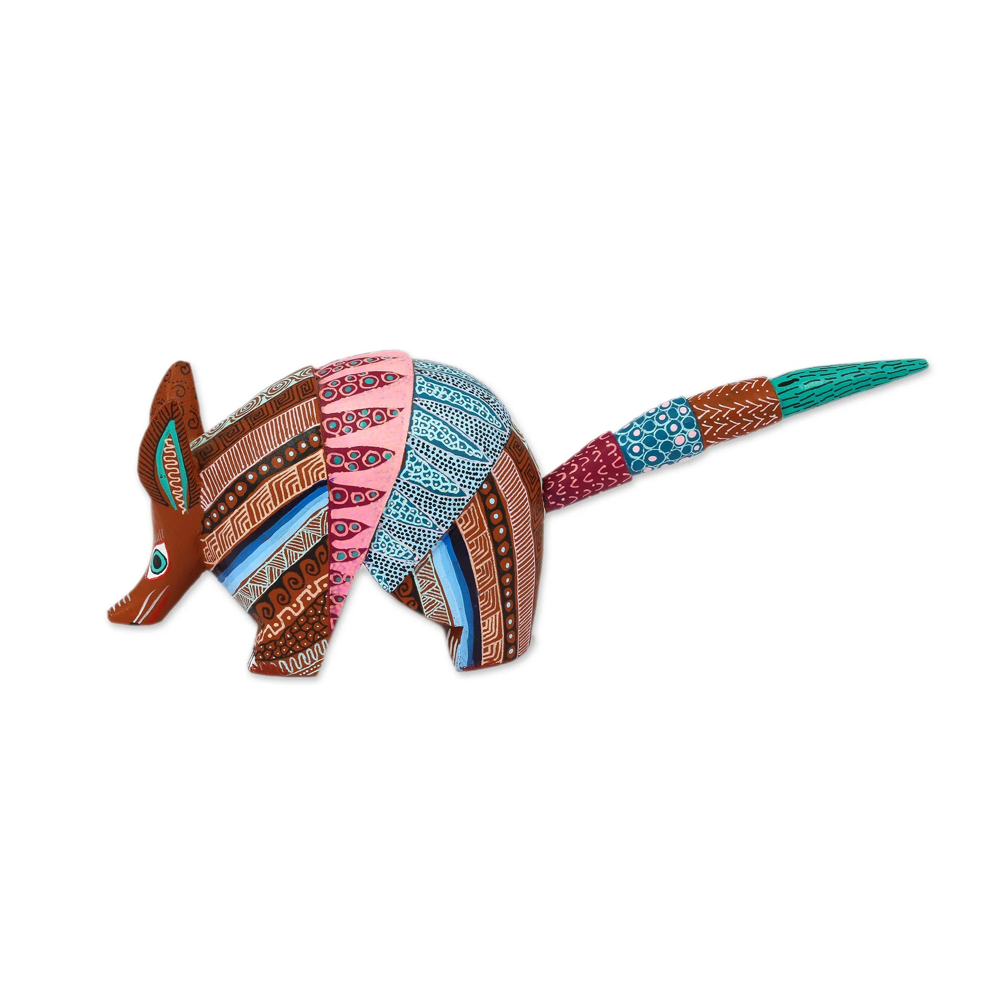 Enchanting Armadillo Handcrafted Copal Wood Alebrije Armadillo Figurine - Image 4