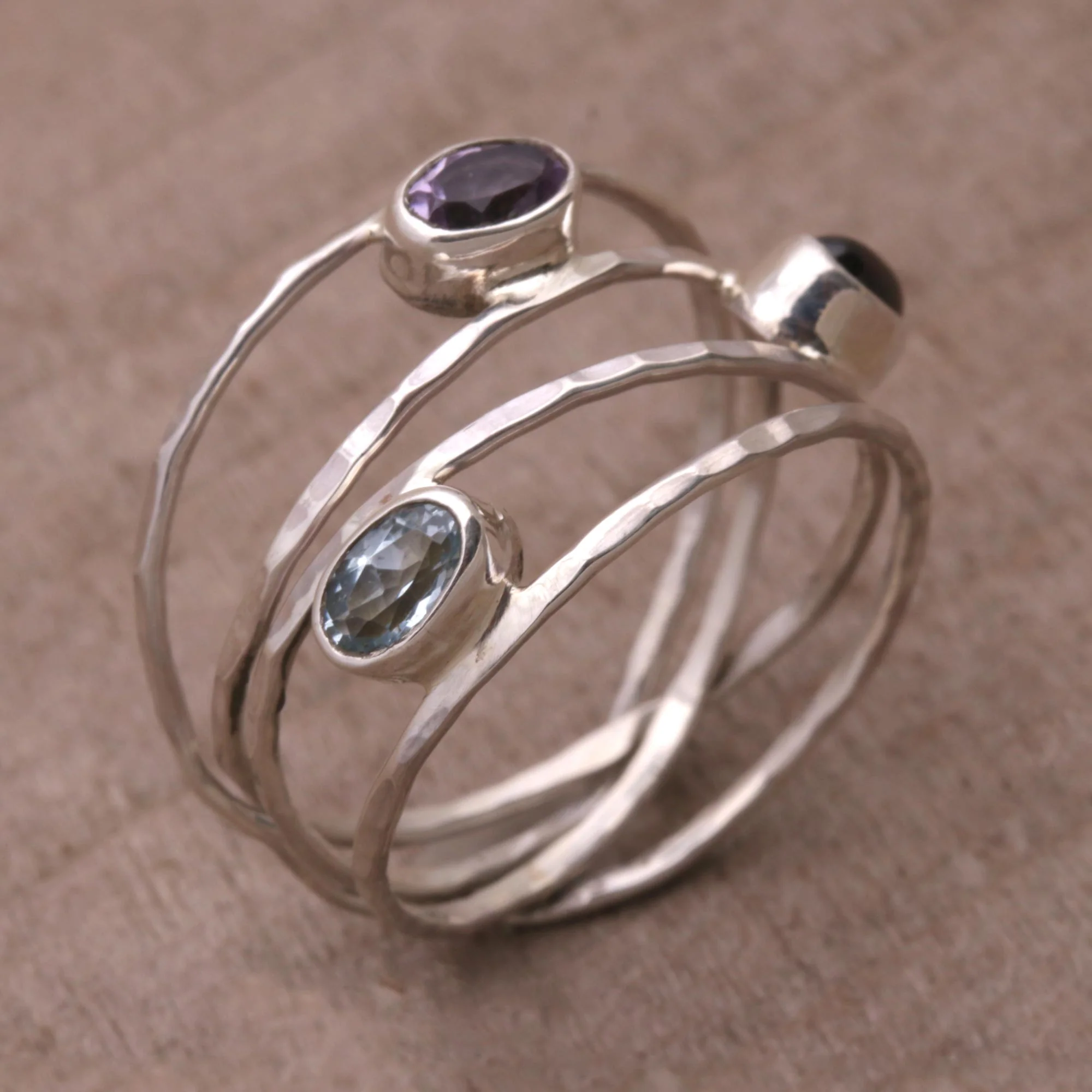 Eternal Majesty Amethyst Sterling Silver Ring - Image 3