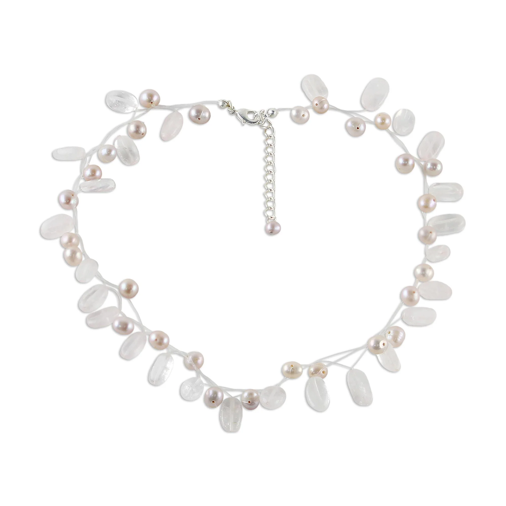 Ethereal Pearl Beaded Necklace - Image 2