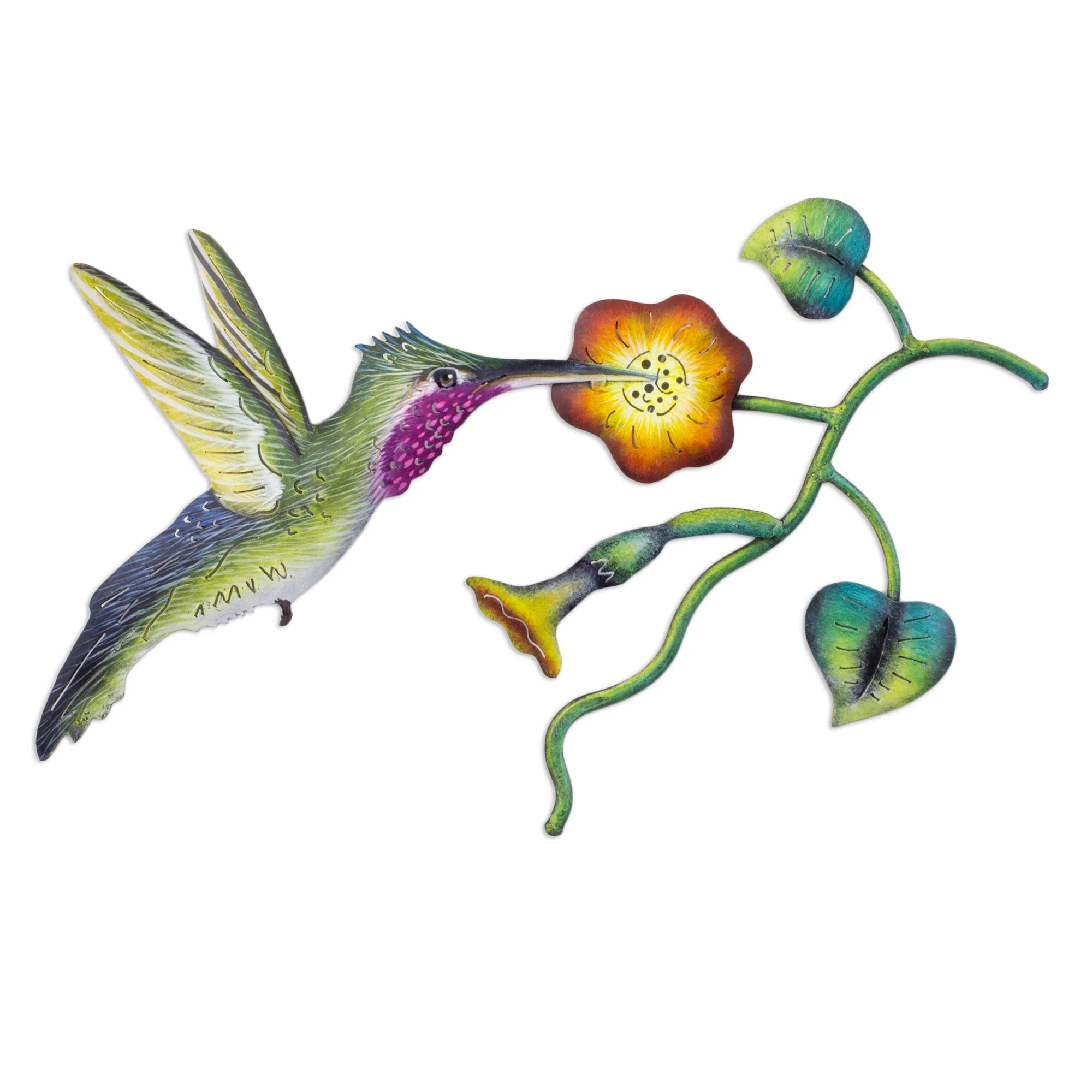 Exotic Nectar In Yellow Wall Mural - Image 2
