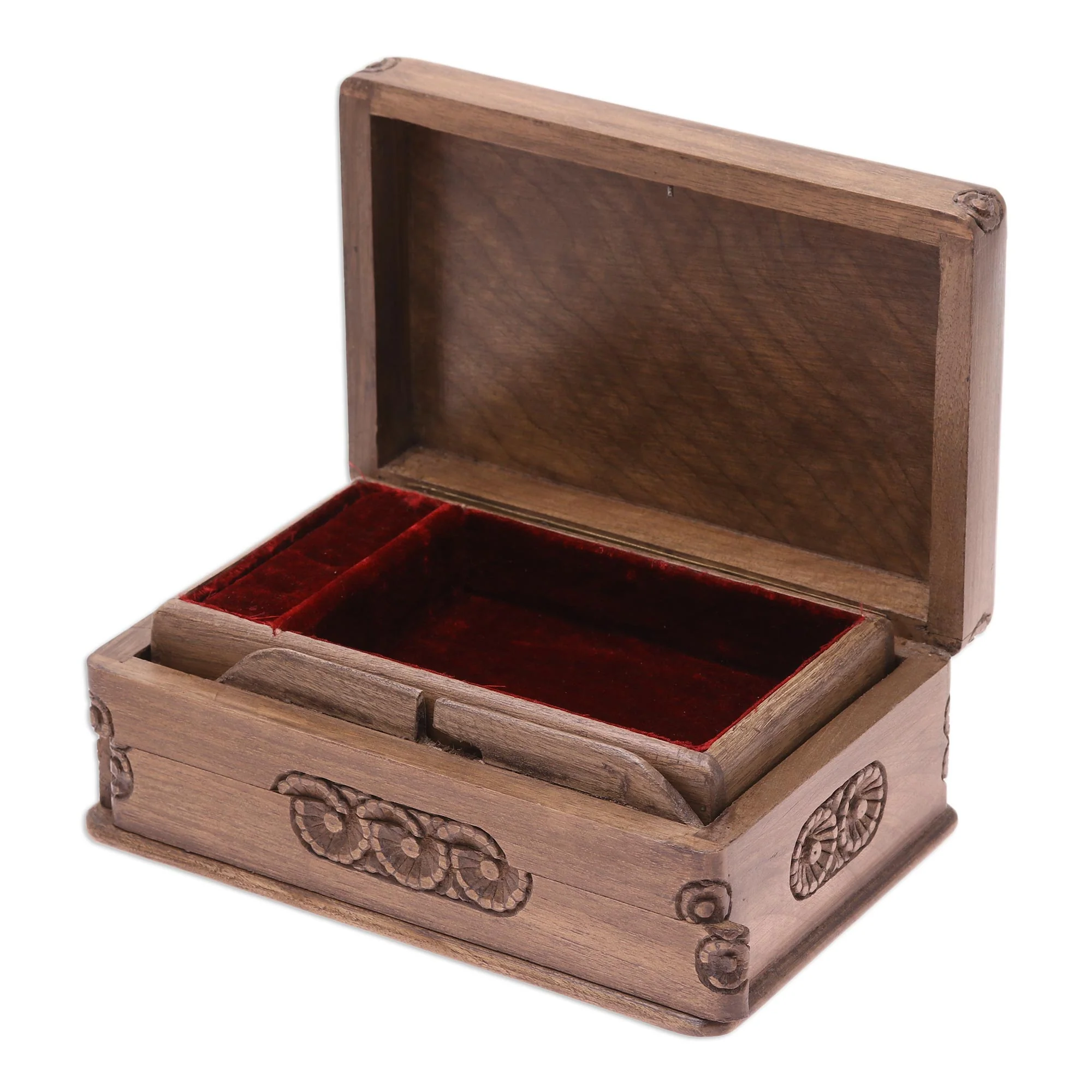 Exotic Radiance Walnut Jewelry Box - Image 5