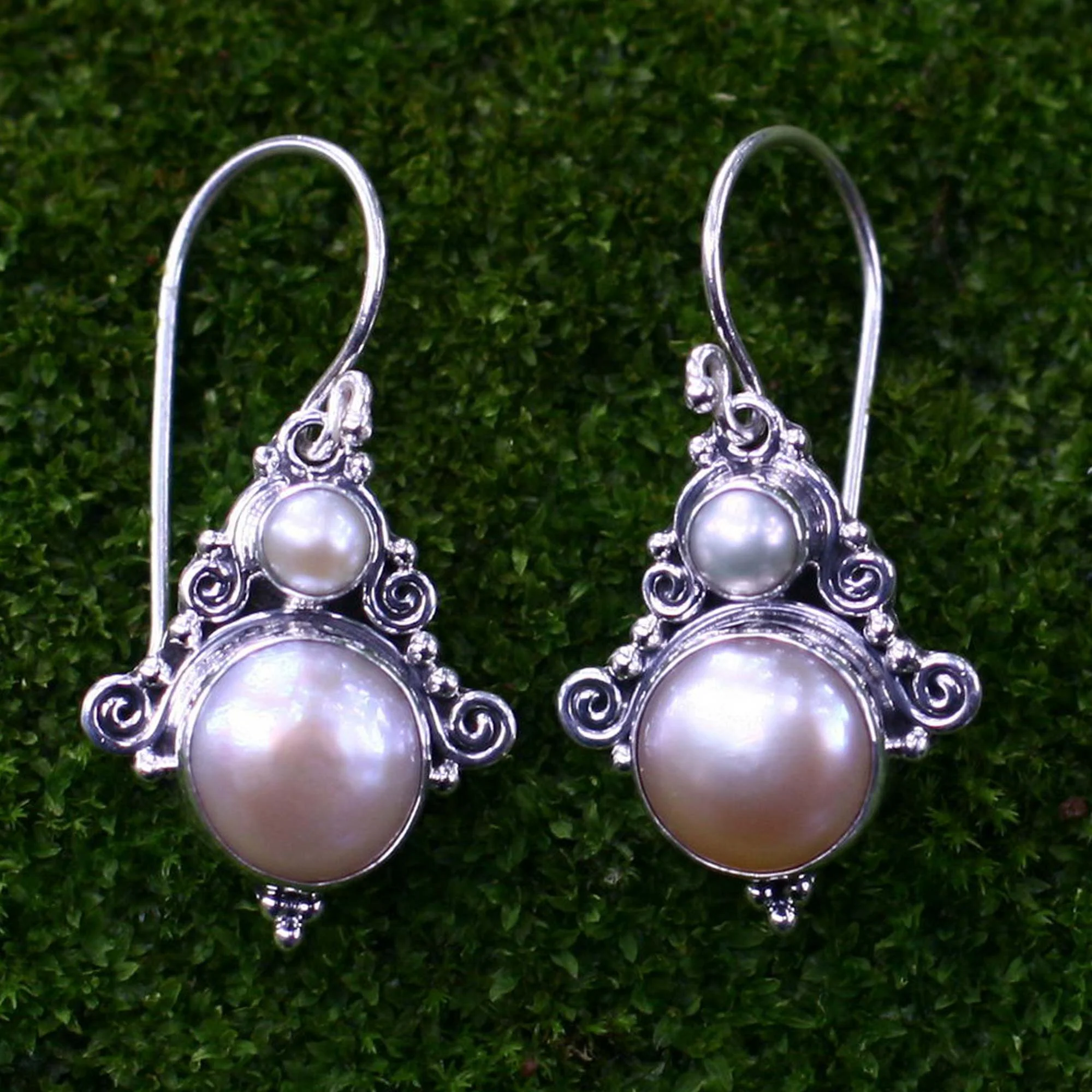 Exotic Sterling Silver Earrings - Image 3