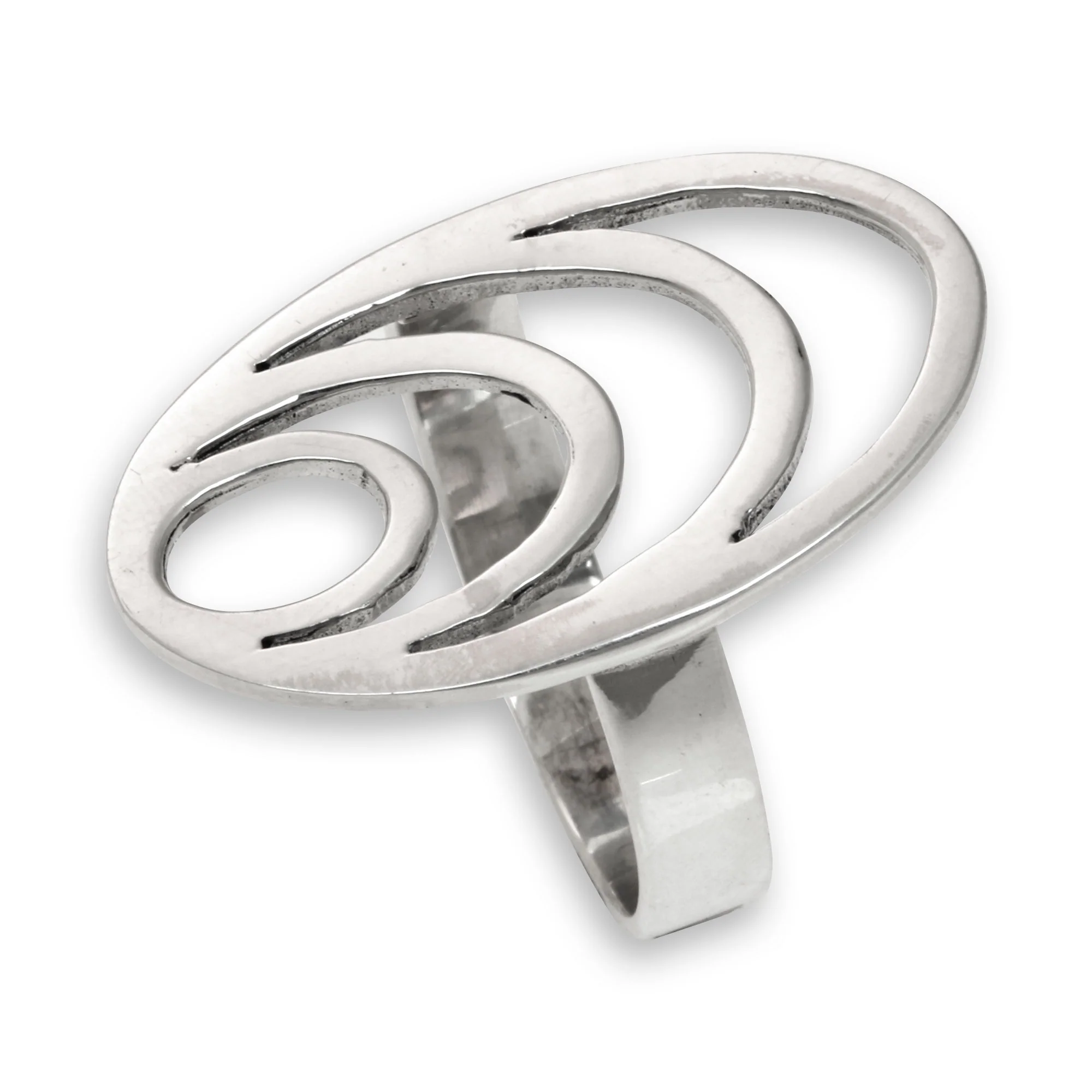 Expansion Modern Balinese Sterling Silver Cocktail Ring - Image 2