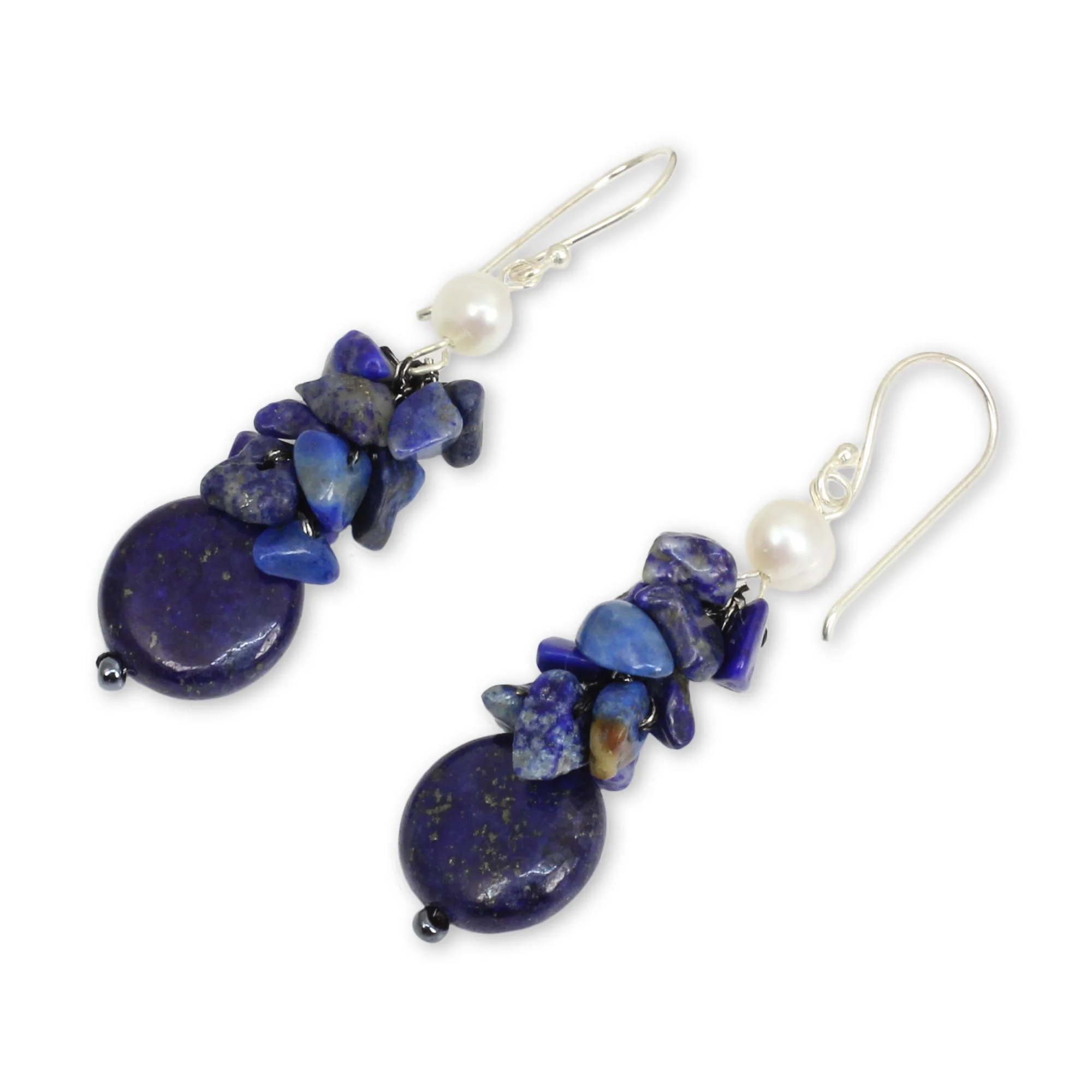 Exquisite Elegance Lapis Lazuli Earrings - Image 3