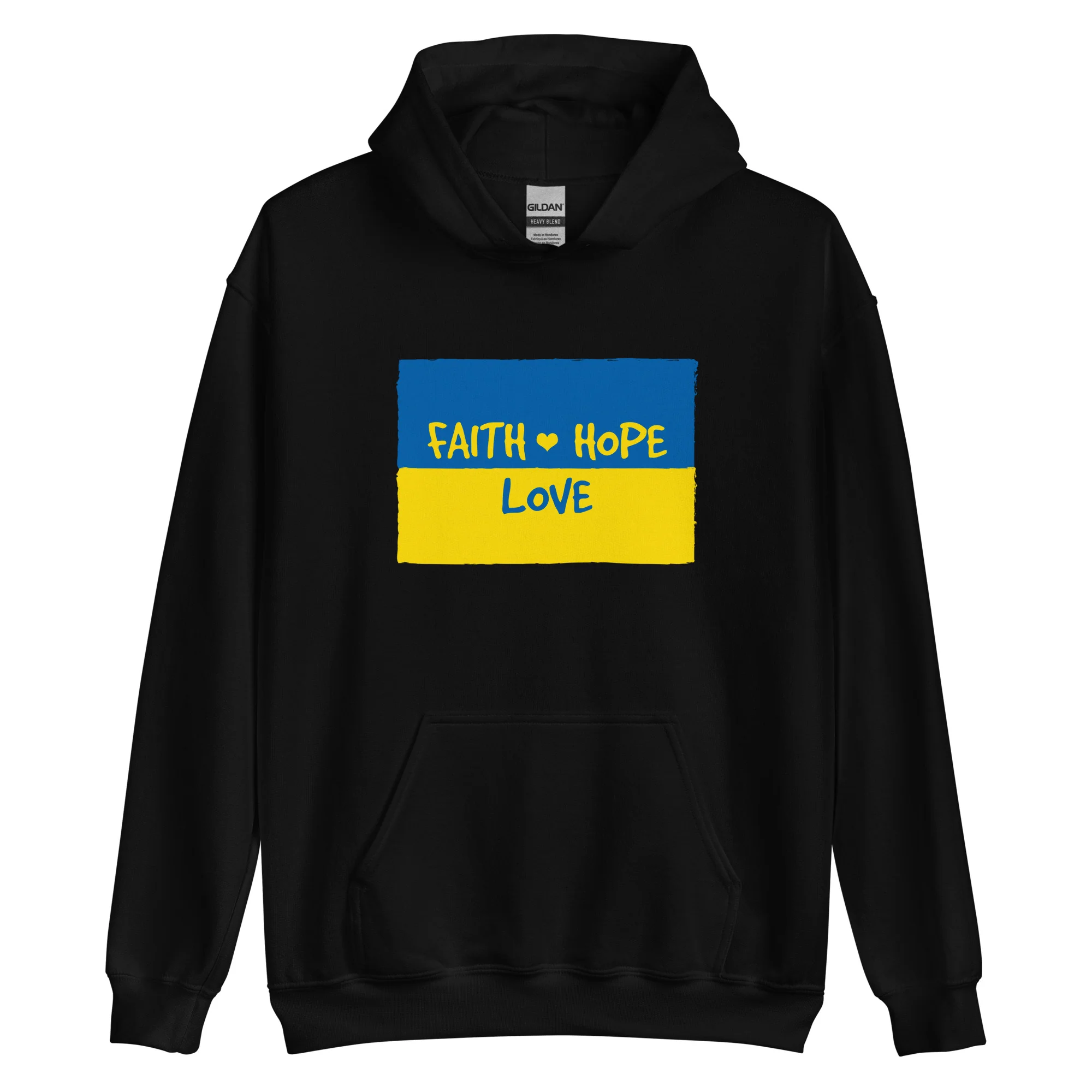 Faith, Hope & Love for Ukraine Hoodie - Image 2