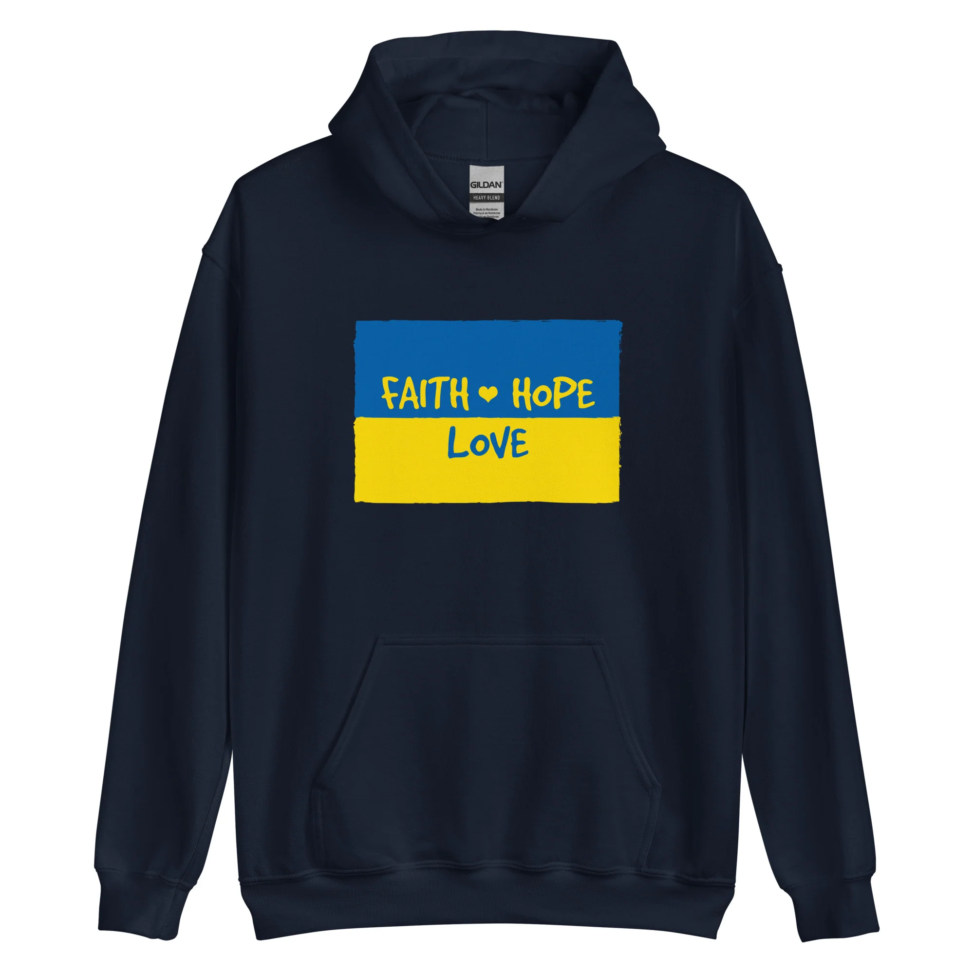 Faith, Hope & Love for Ukraine Hoodie - Image 3