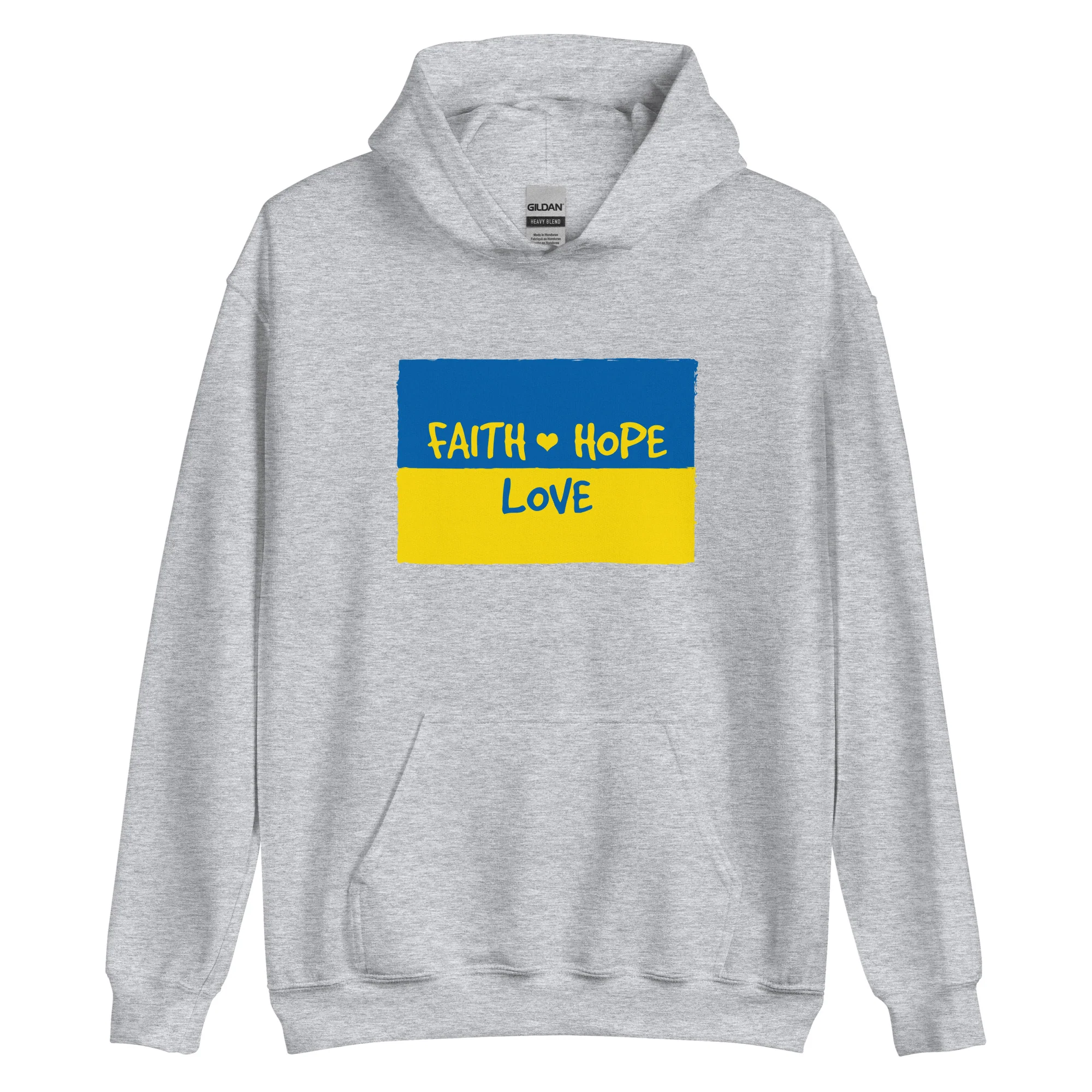 Faith, Hope & Love for Ukraine Hoodie - Image 4
