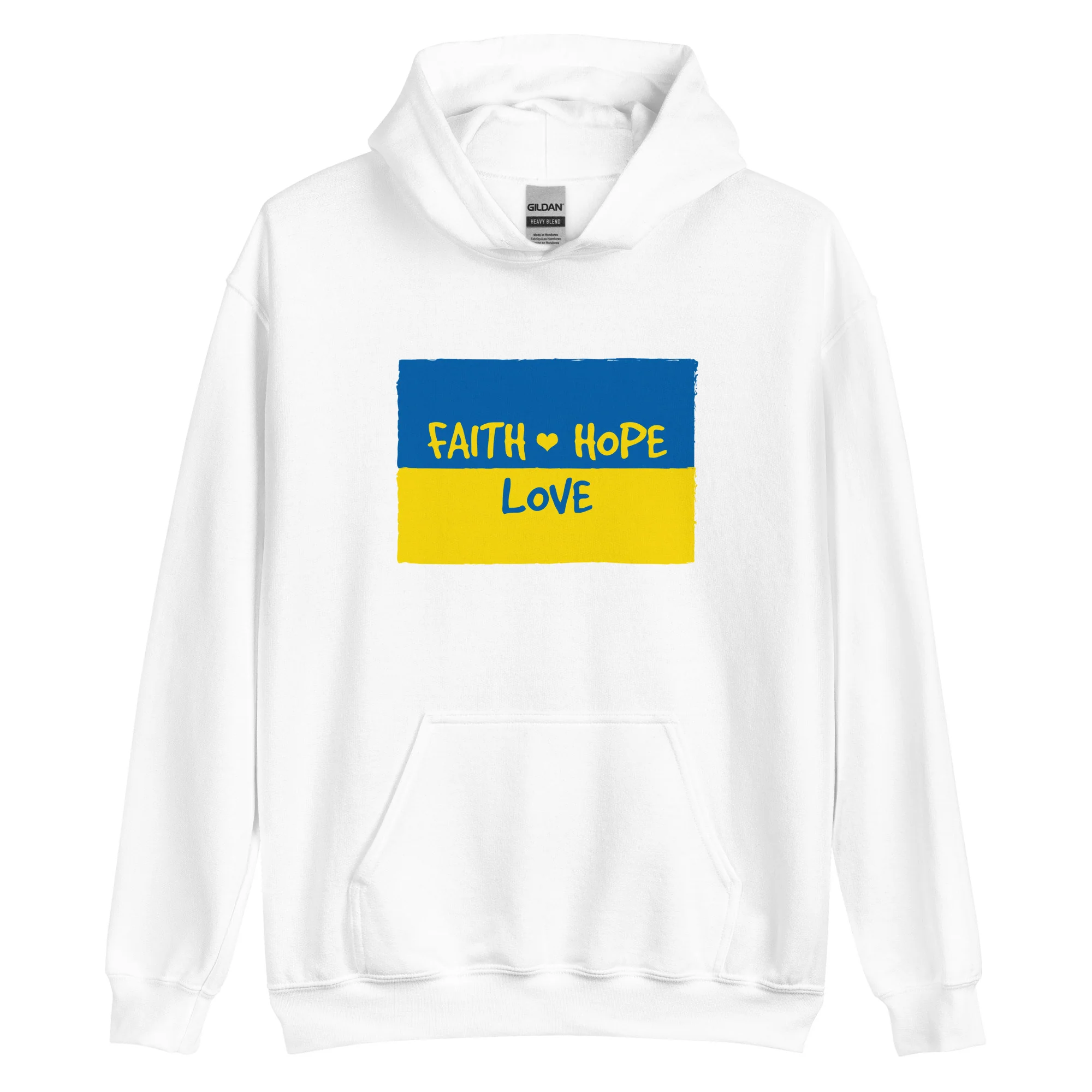 Faith, Hope & Love for Ukraine Hoodie - Image 5