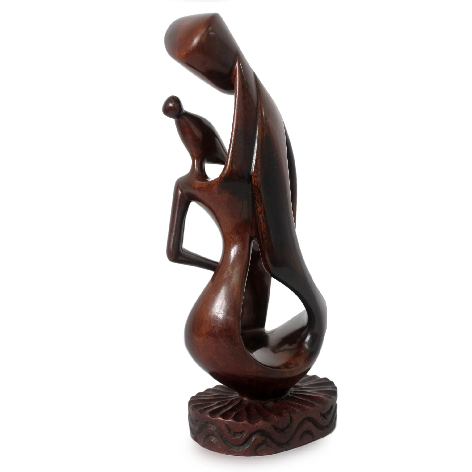 Family of Four Unique Wood Sculpture from Africa - Image 3
