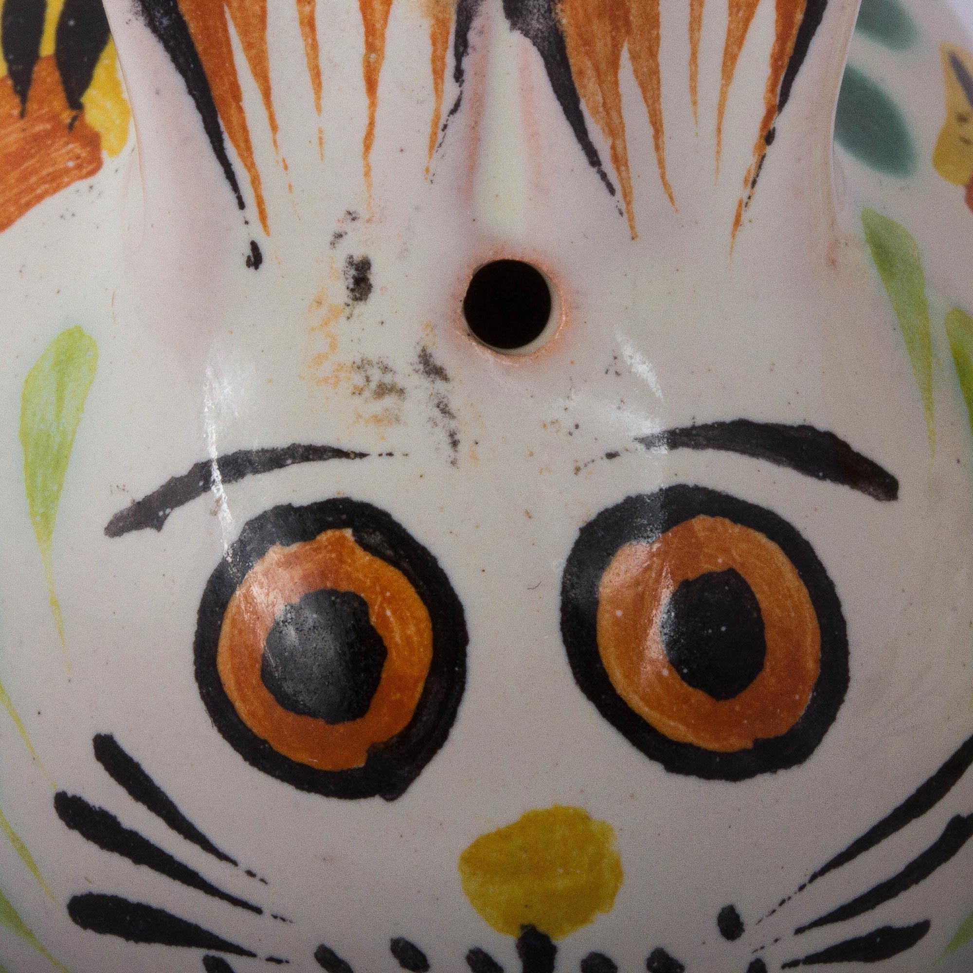 Farm Rabbits Majolica Ceramic Rabbit Salt and Pepper Shakers (Pair) - Image 4