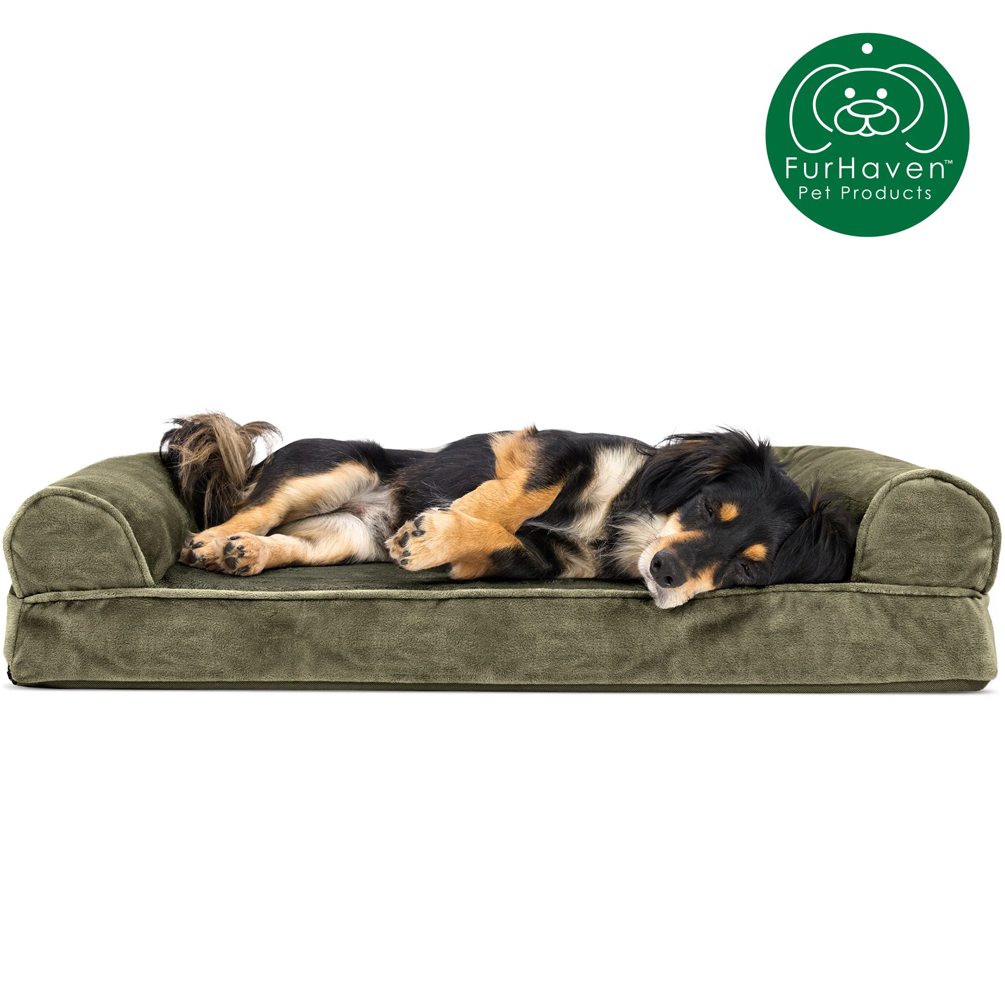 Faux Fur & Velvet Sofa-Style Couch Pet Bed - Image 10
