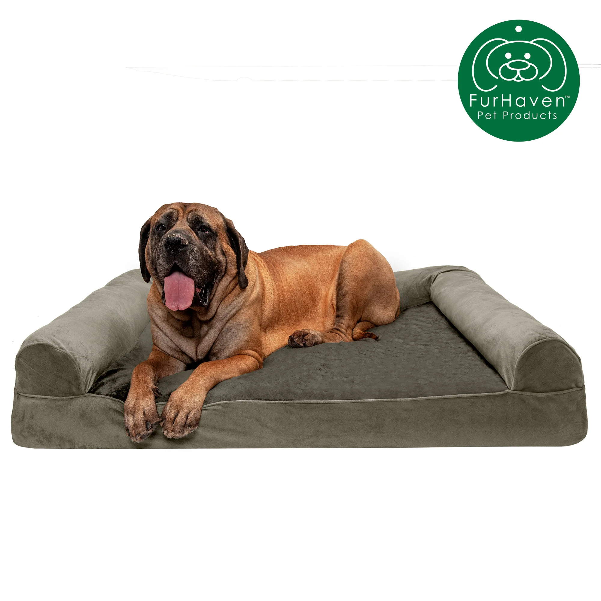 Faux Fur & Velvet Sofa-Style Couch Pet Bed - Image 12