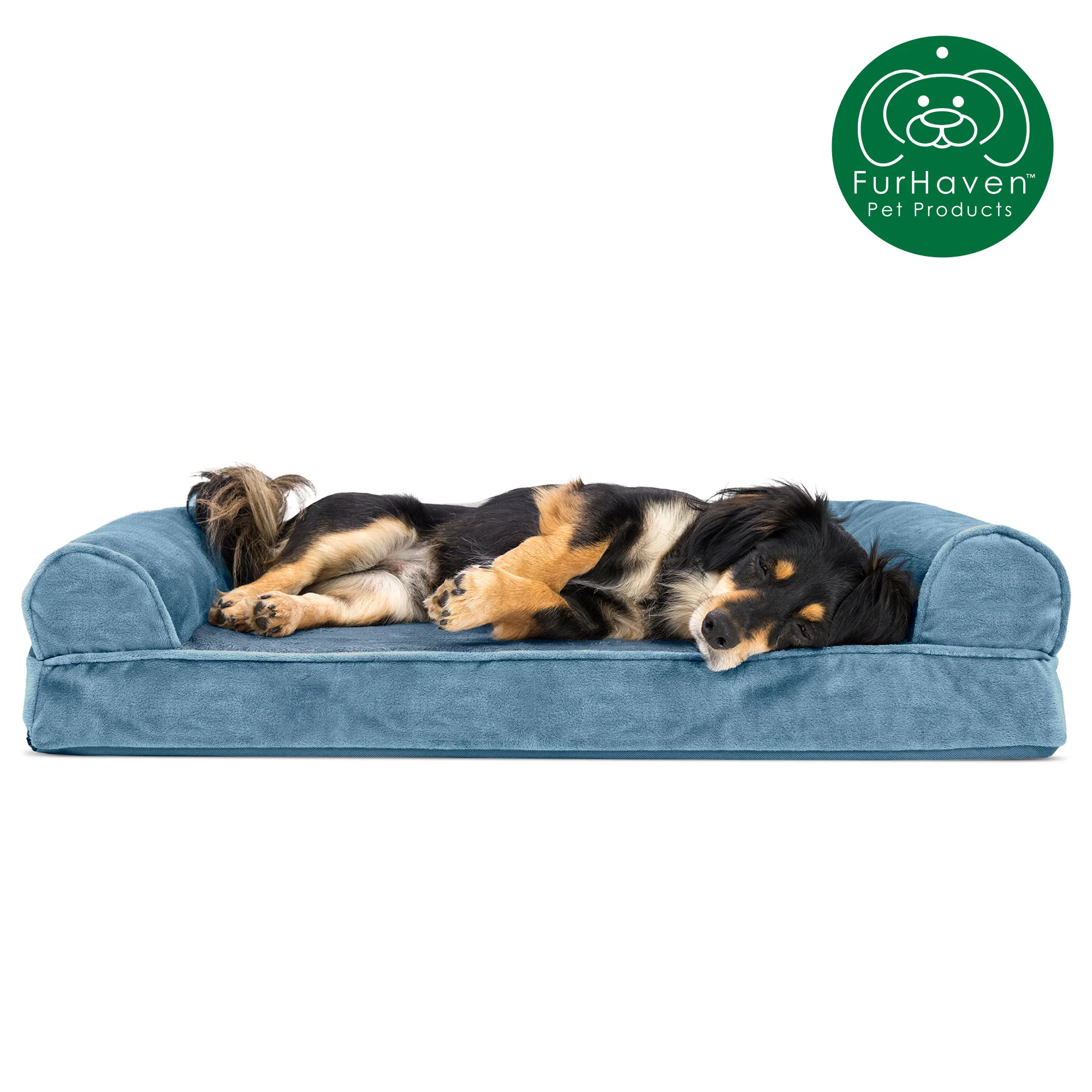 Faux Fur & Velvet Sofa-Style Couch Pet Bed - Image 17