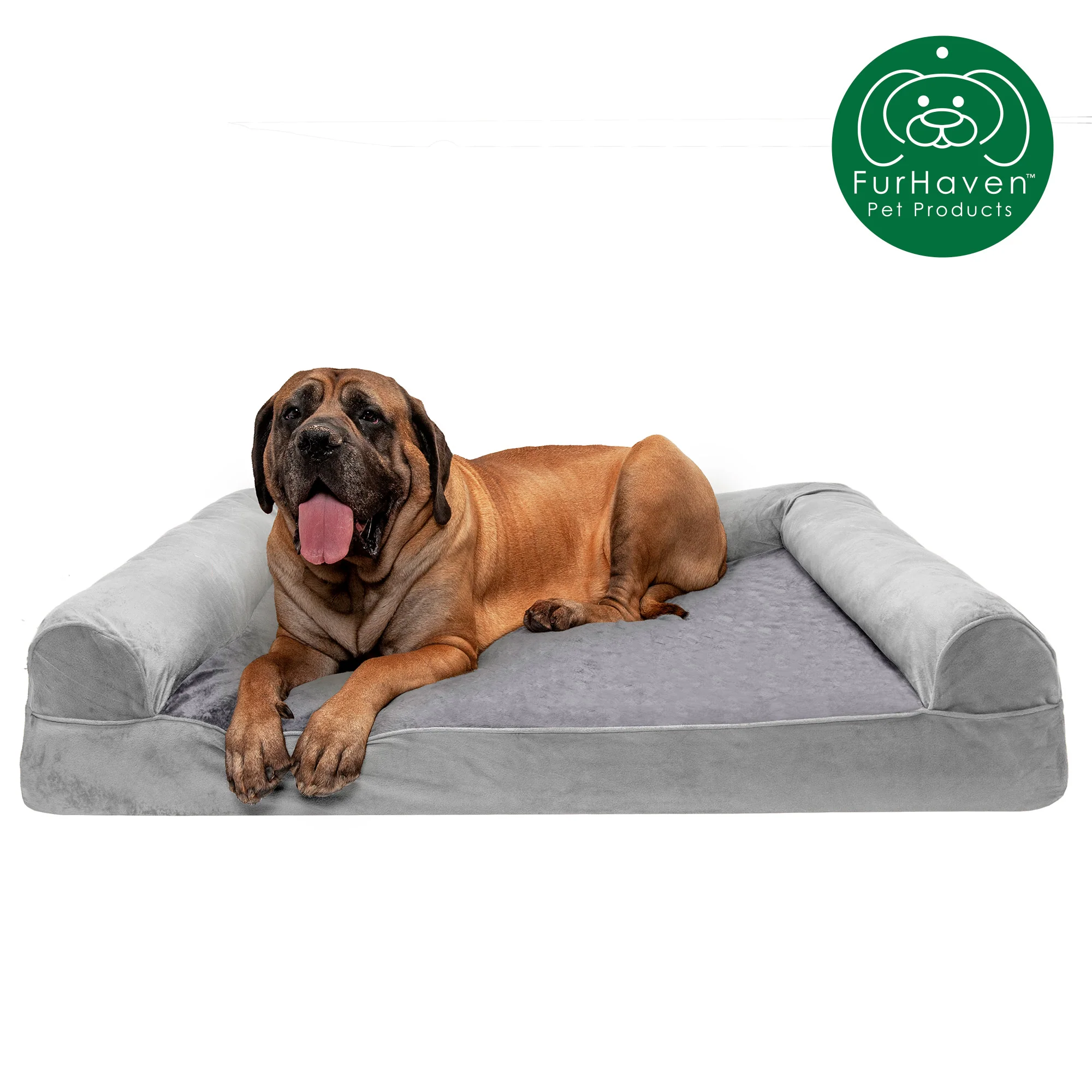Faux Fur & Velvet Sofa-Style Couch Pet Bed - Image 22