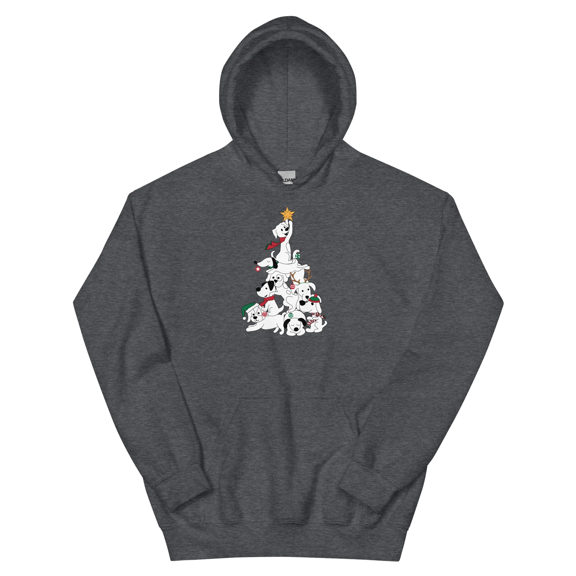 Festive Doggie Christmas Tree Hoodie - Image 4