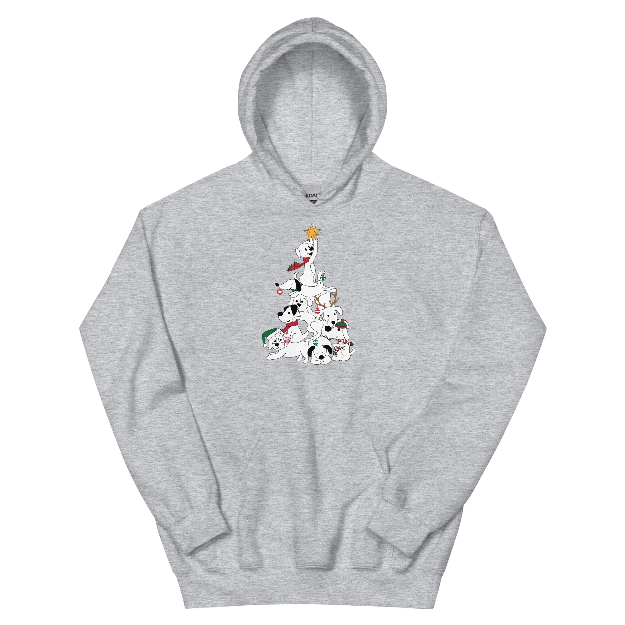 Festive Doggie Christmas Tree Hoodie - Image 5