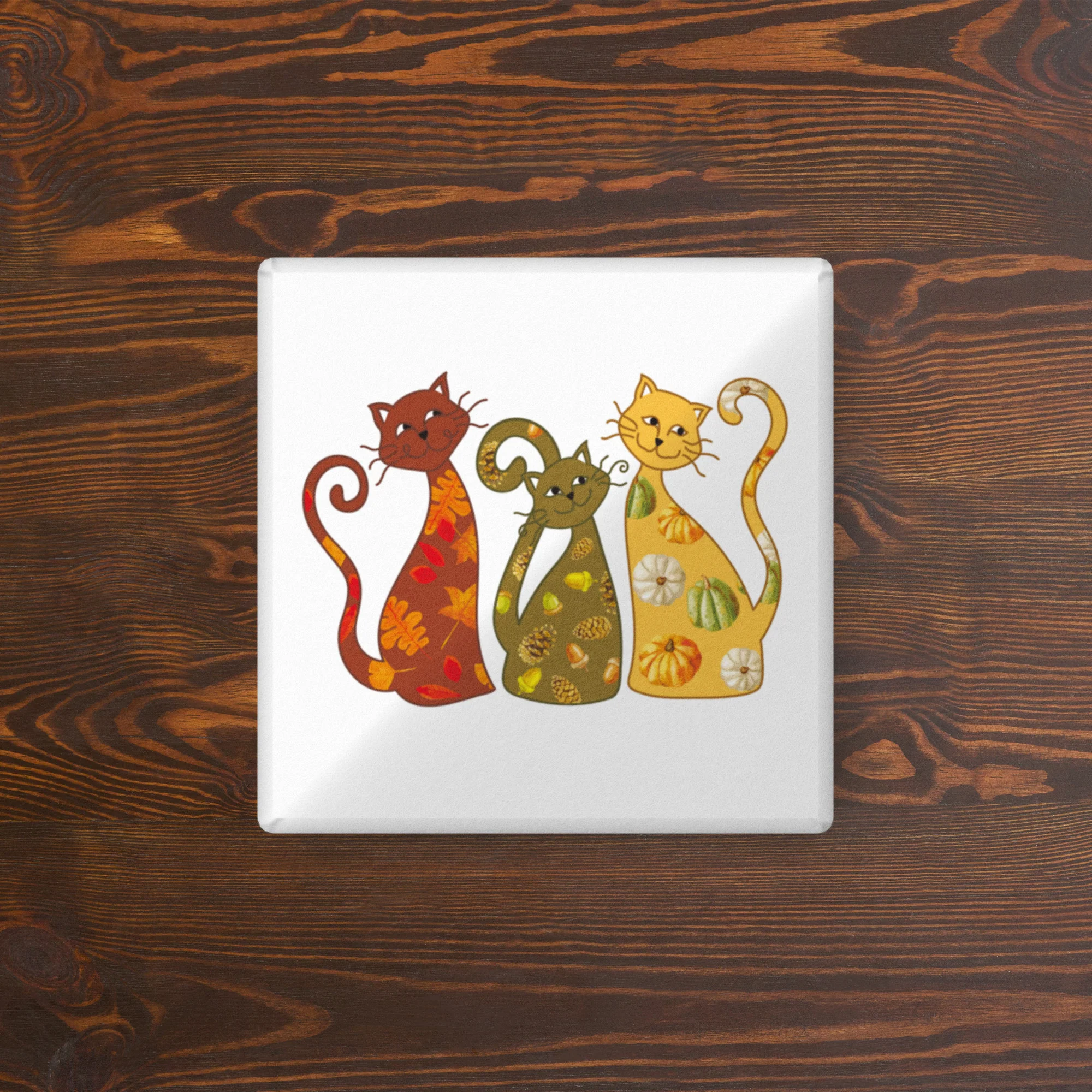 Festive Fall Cats Pillow - Image 3