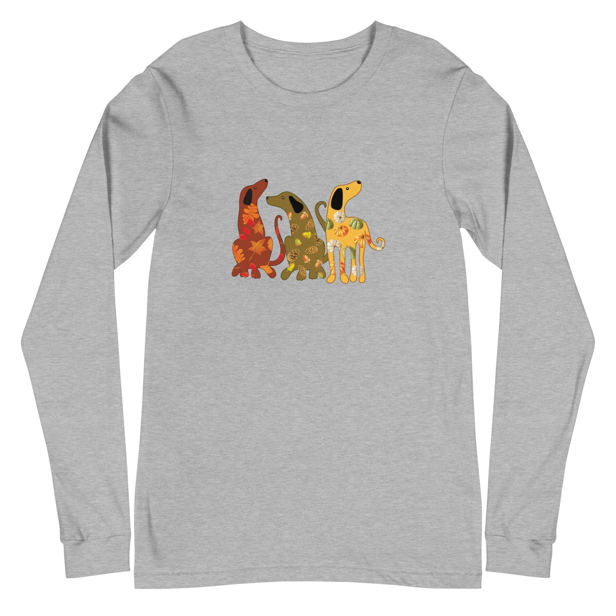 Festive Fall Dogs Long Sleeve Tee - Image 15