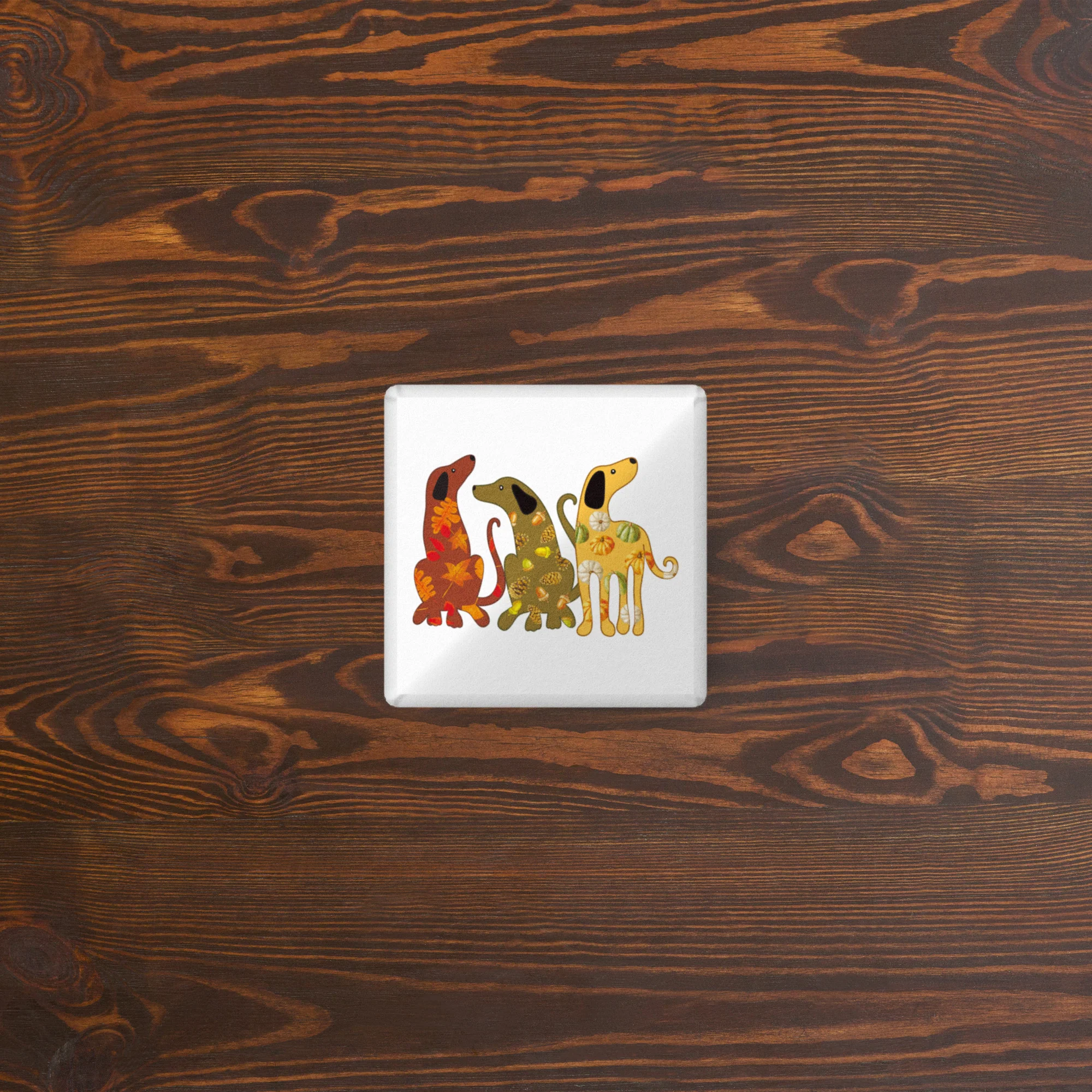 Festive Fall Dogs Pillow - Image 2
