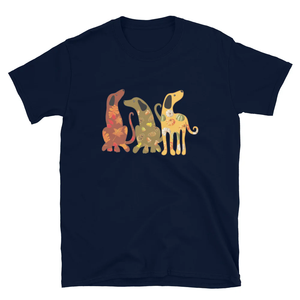 Festive Fall Dogs T-Shirt - Image 3