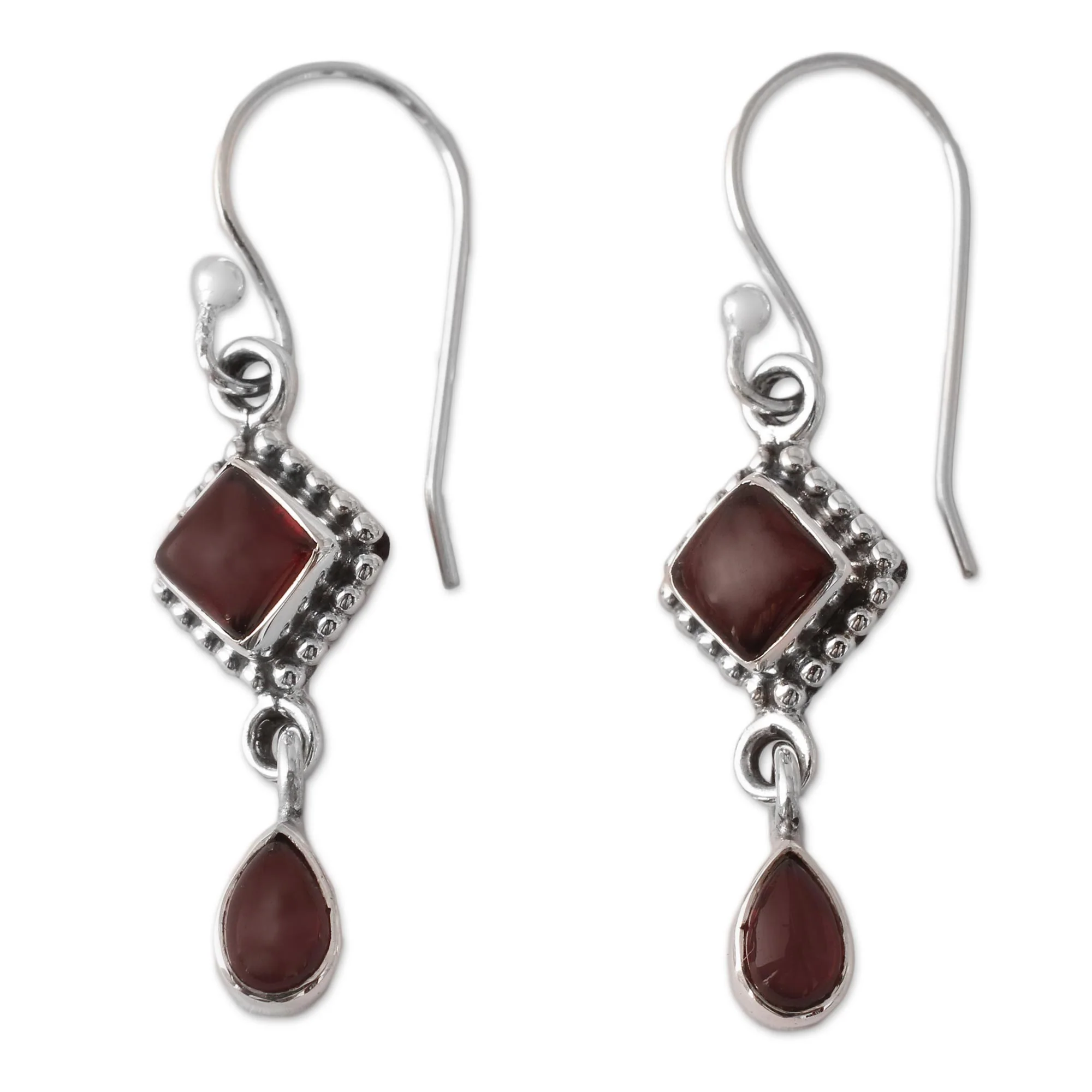 Fire of Love Garnet Earrings - Image 2