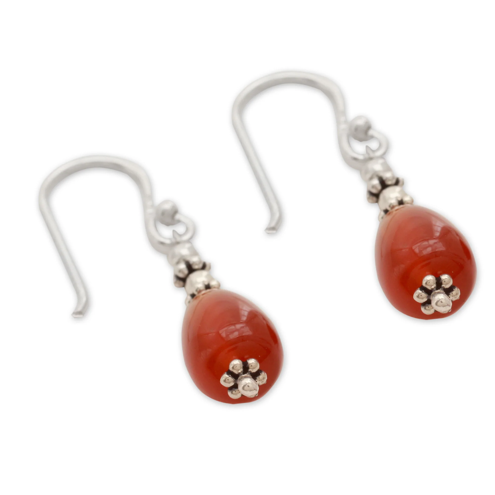 Fire Silver Dangle Earrings - Image 3