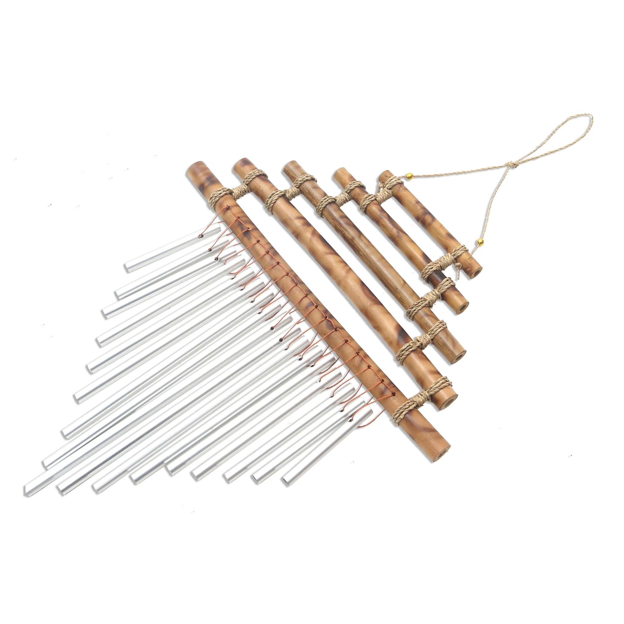Five Steps Artisan Crafted Bamboo and Aluminum Wind Chime - Image 3