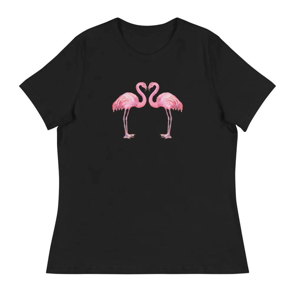 Flamingo Love Women's Relaxed T-Shirt - Image 2