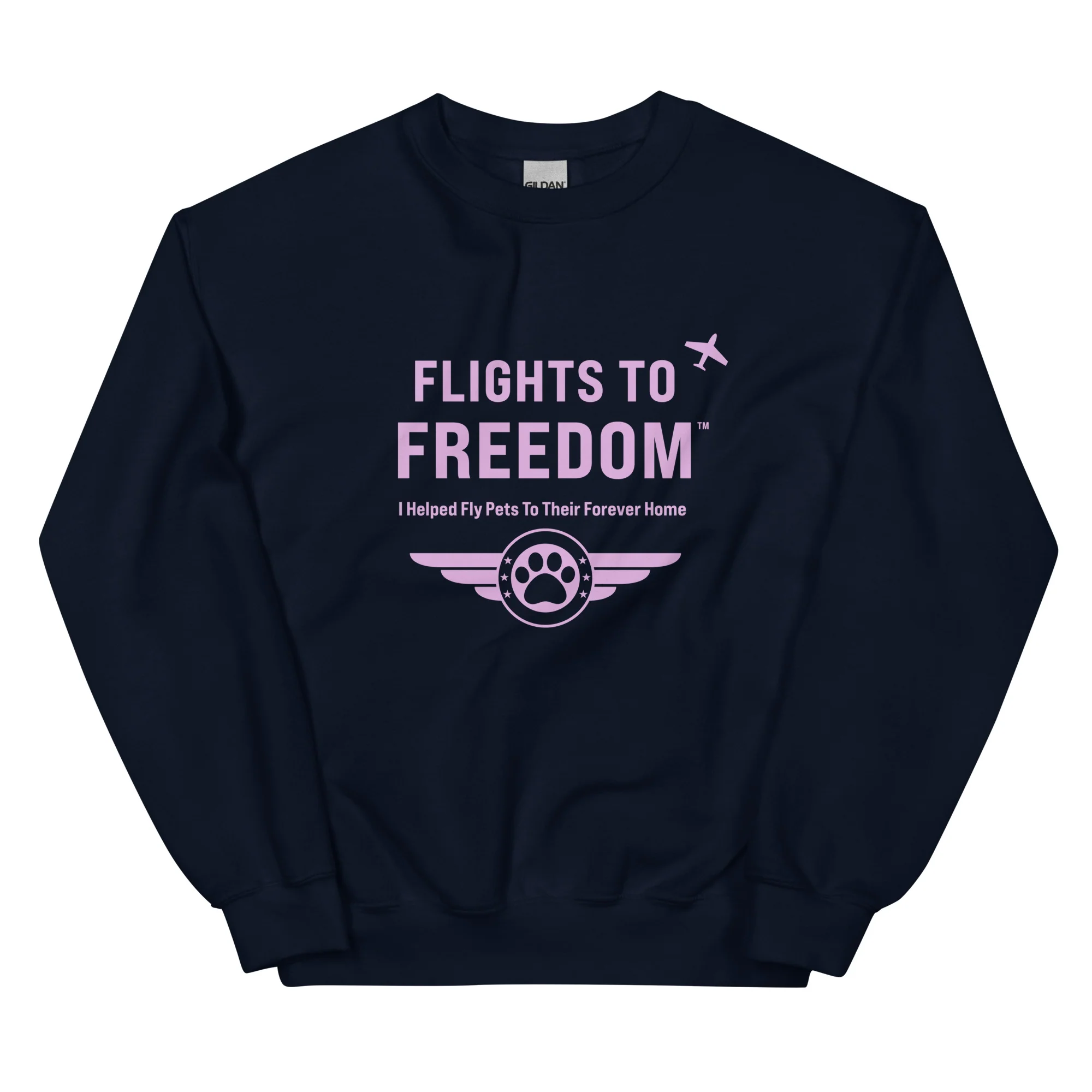 Flights to Freedom For Pets Crewneck Sweatshirt - Image 3
