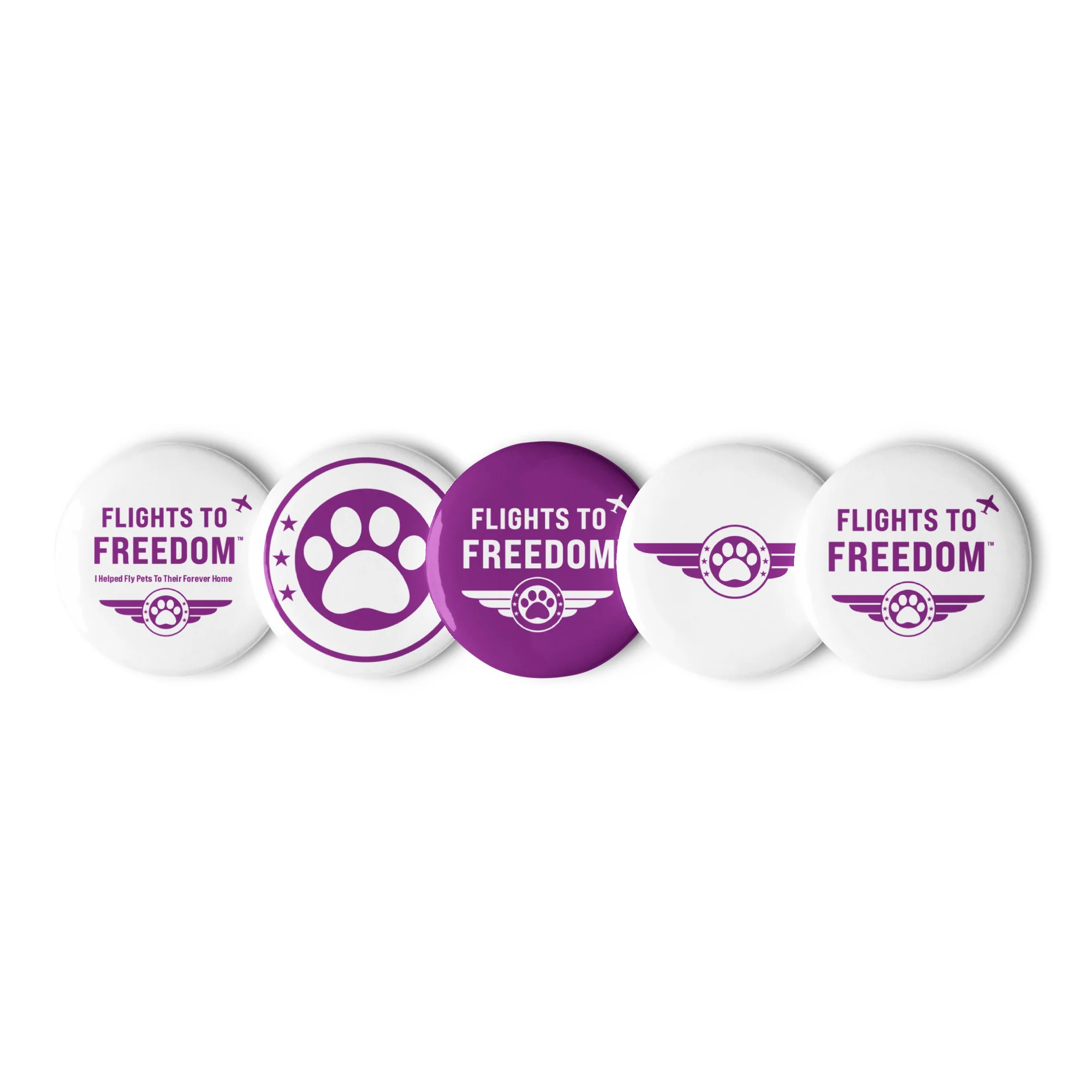 Flights to Freedom Pin Buttons - Image 2