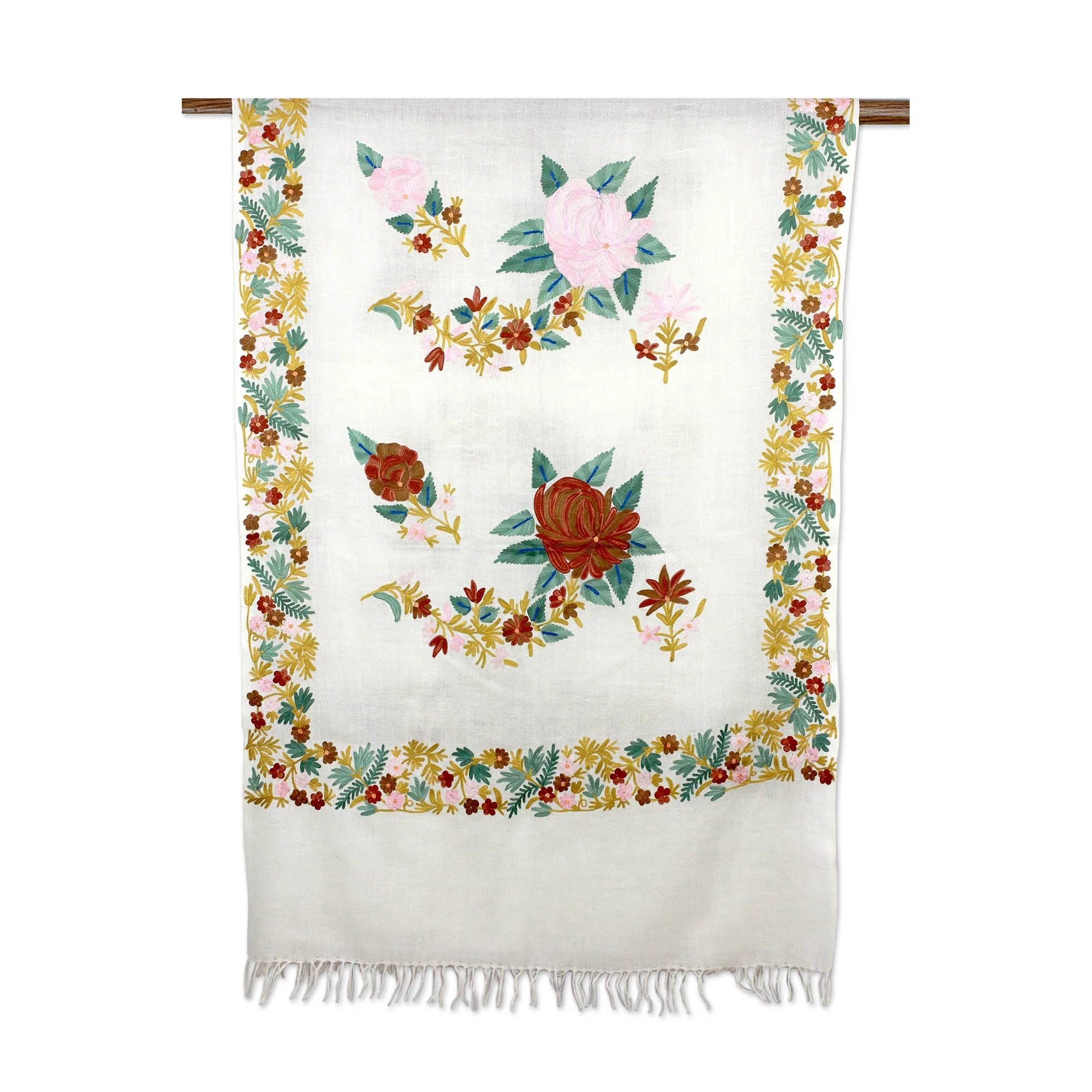 Floral Daydream Wool Shawl - Image 5