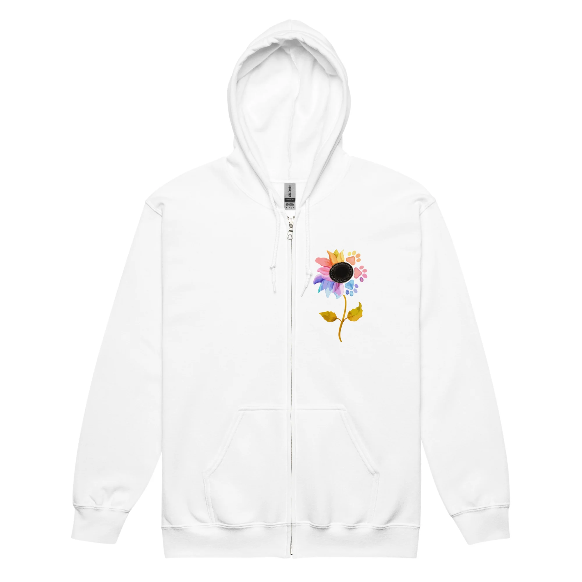 Flower Paws & Petals Zip Hoodie - Image 8