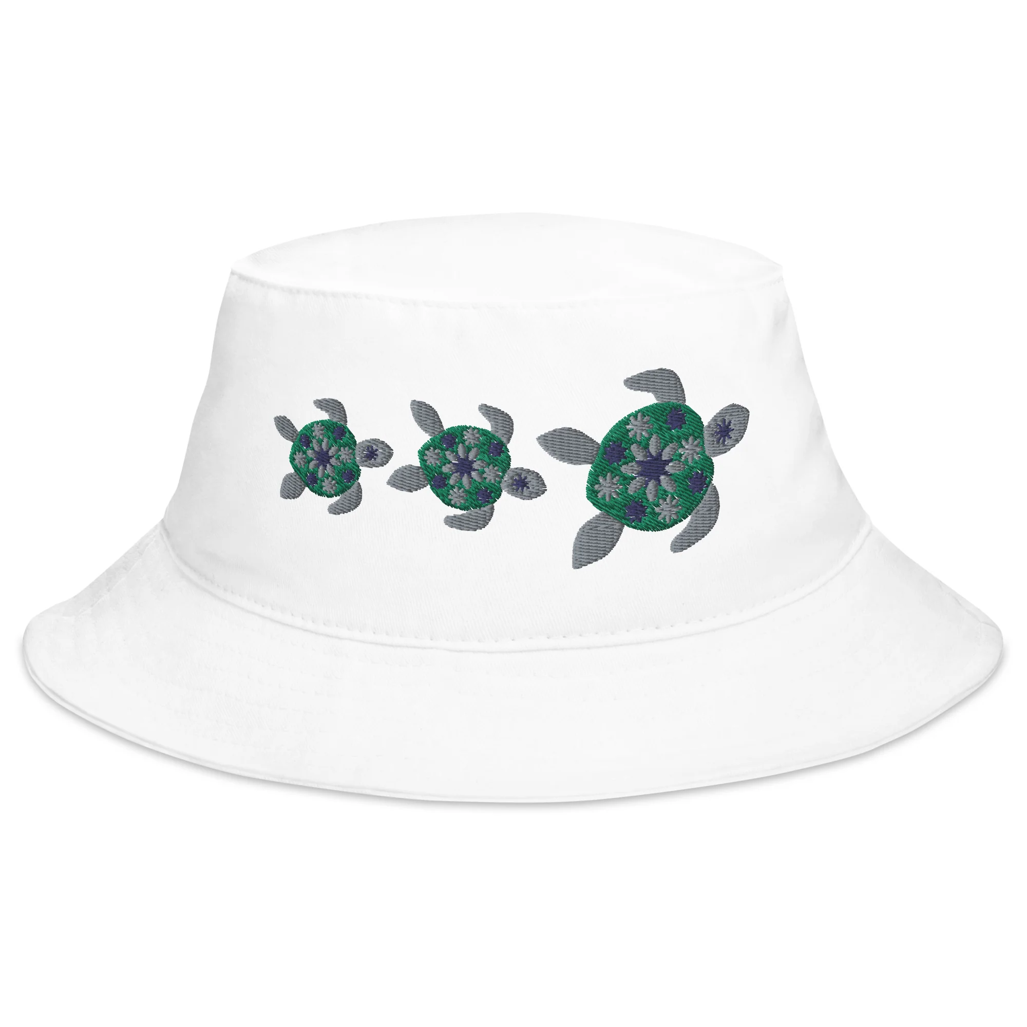 Flower Sea Turtles Bucket Hat - Image 4