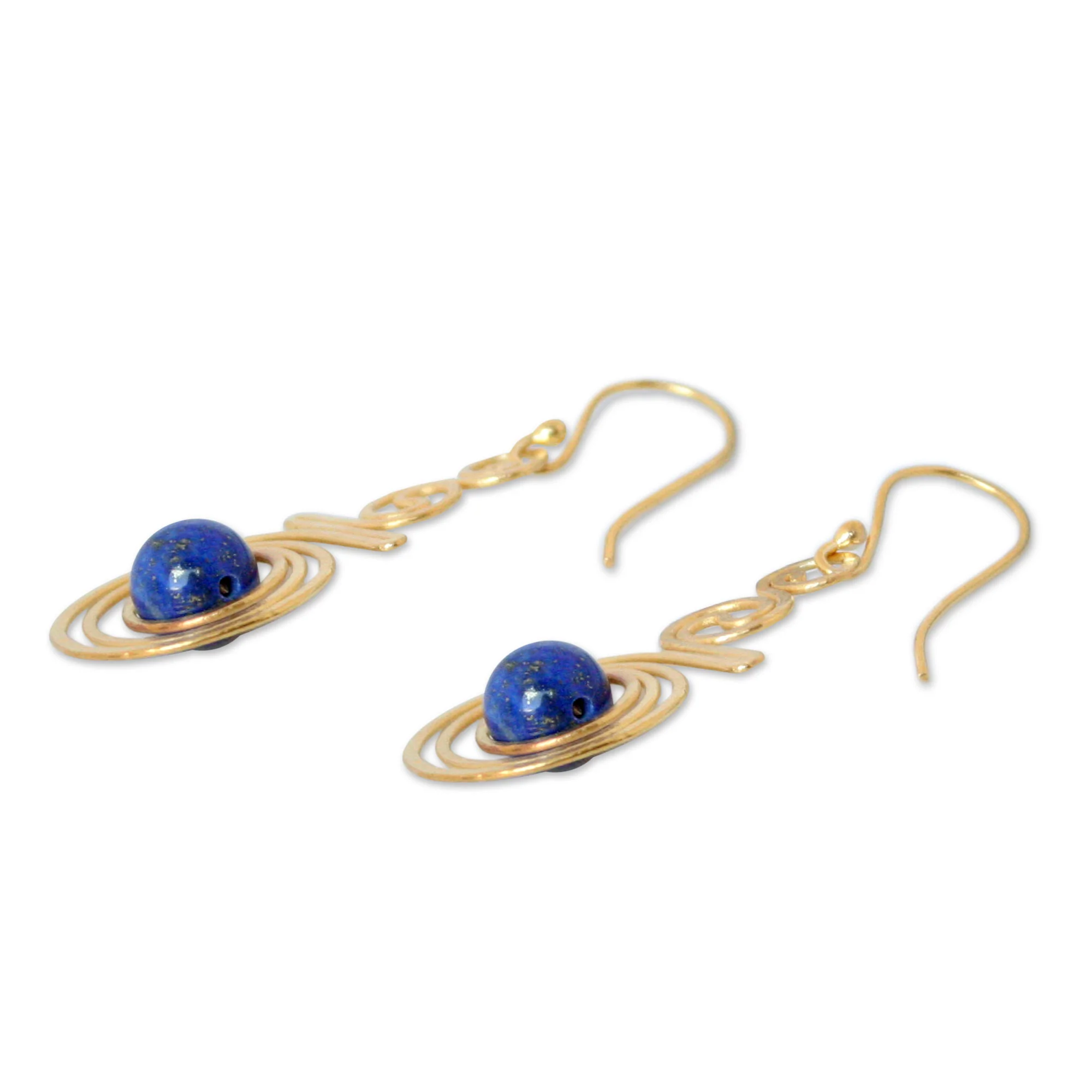 Follow the Dream Gold Plated Brass Earrings - Image 3