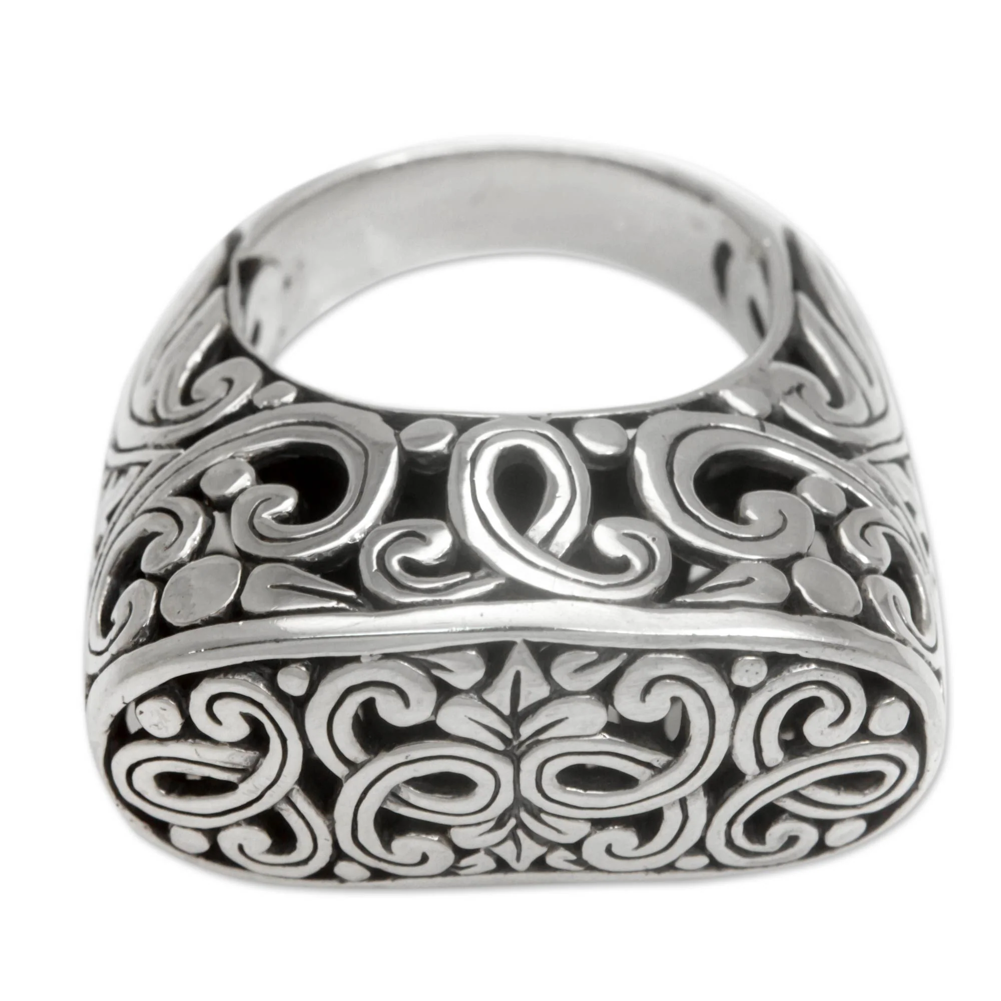 Forest Gate Sterling Silver Signet Ring - Image 2