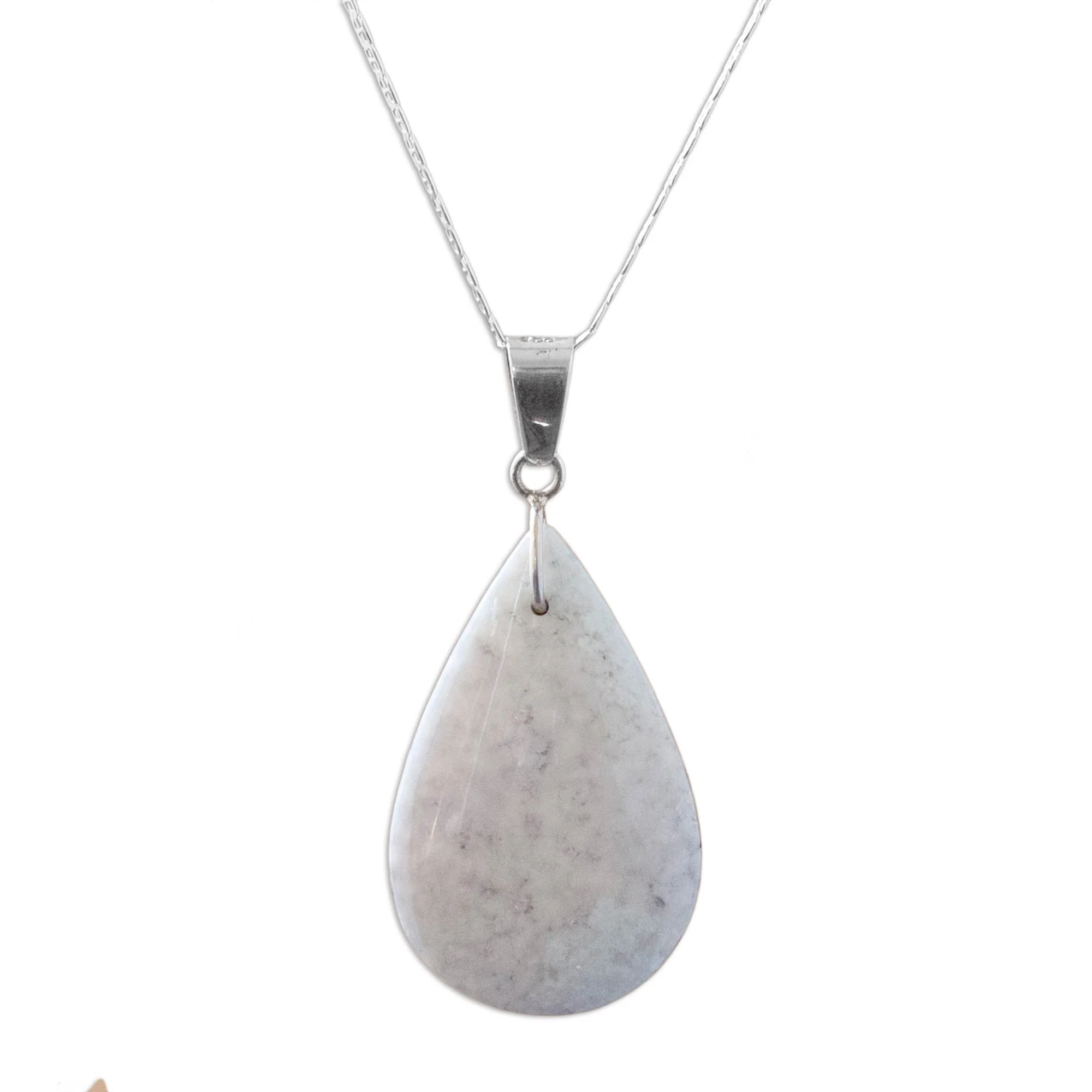 Forest Iris Jade pendant necklace - Image 2