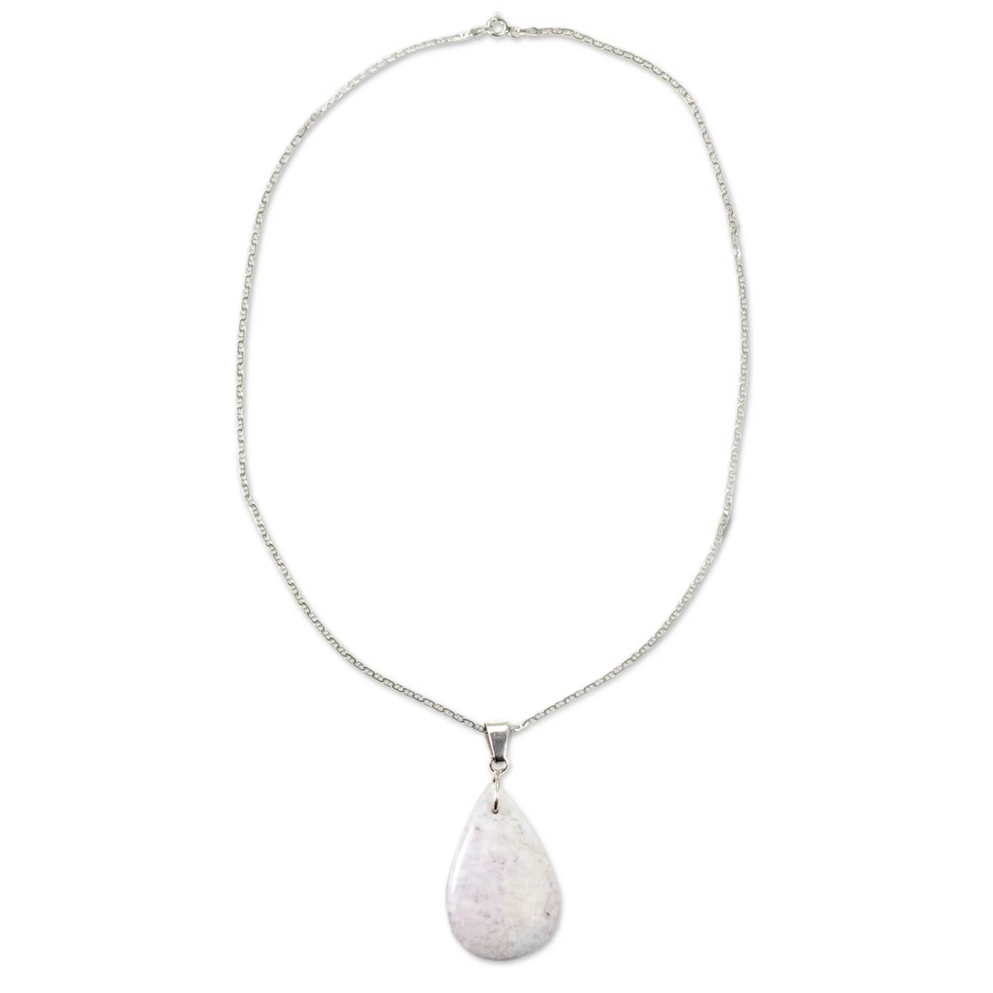 Forest Iris Jade pendant necklace - Image 4