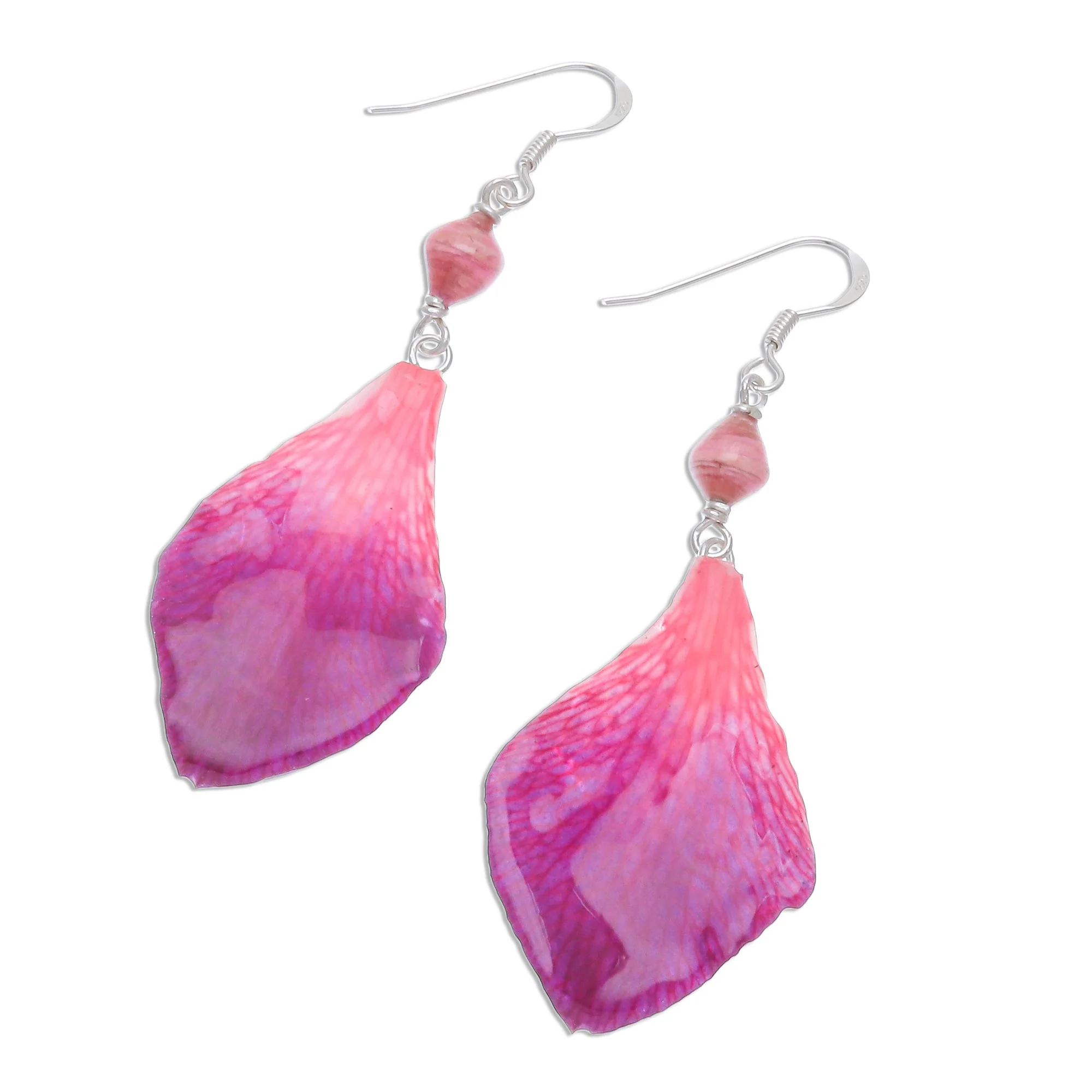 Forever Orchid in Fuchsia Fuchsia Orchid Petal Earrings - Image 4