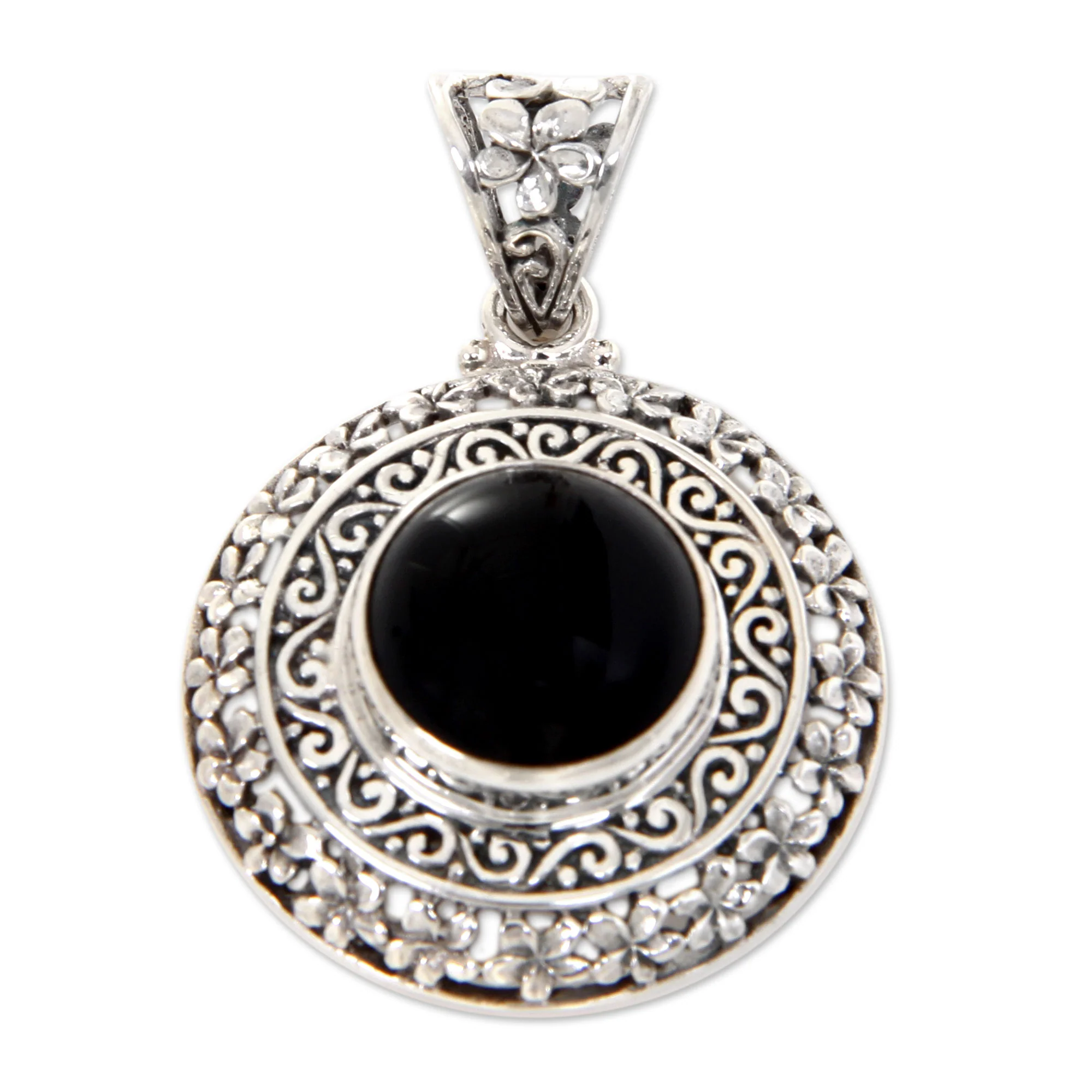 Frangipani Secrets Onyx Individual Pendant - Image 2