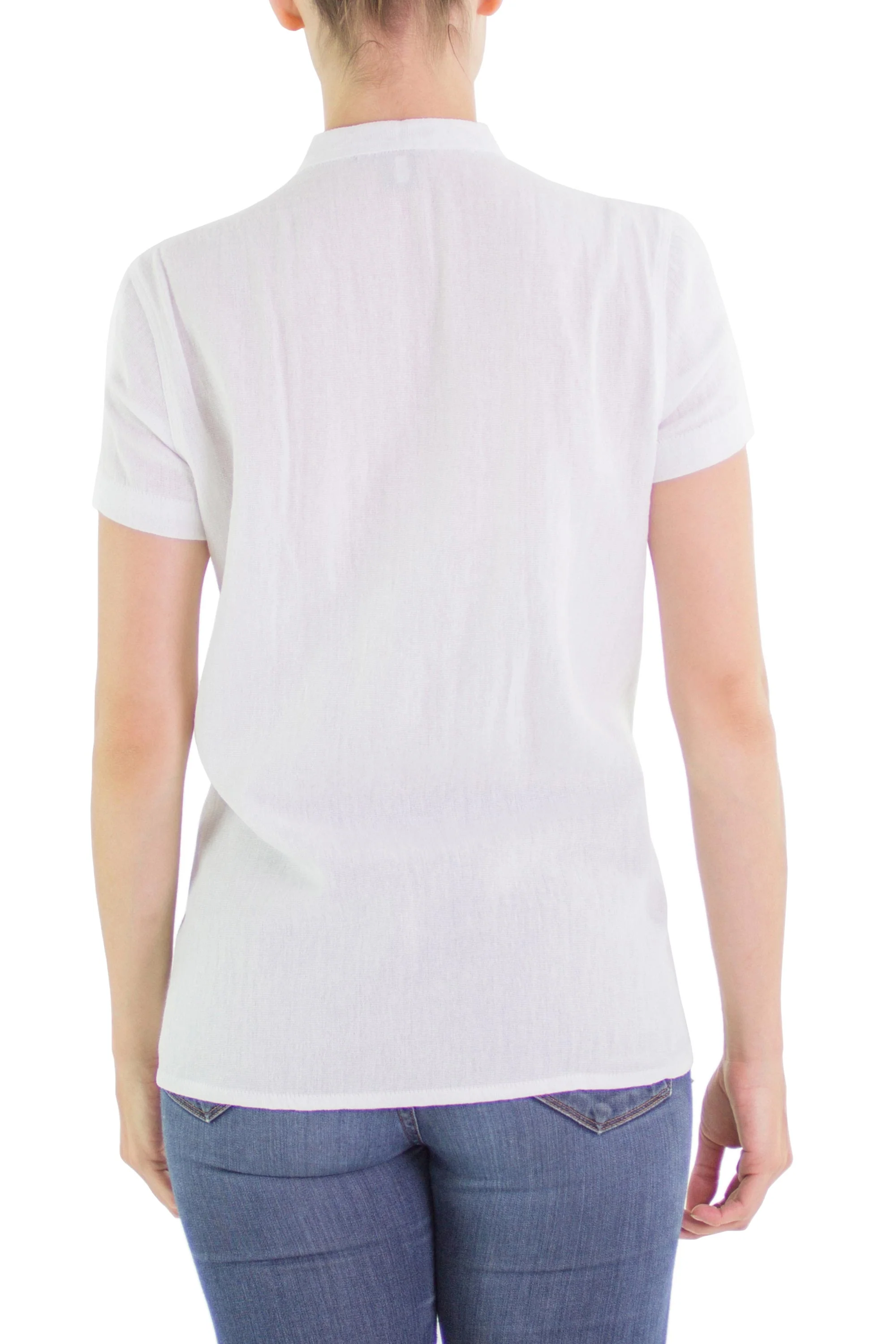 Fresh Floral White Cotton tunic - Image 3