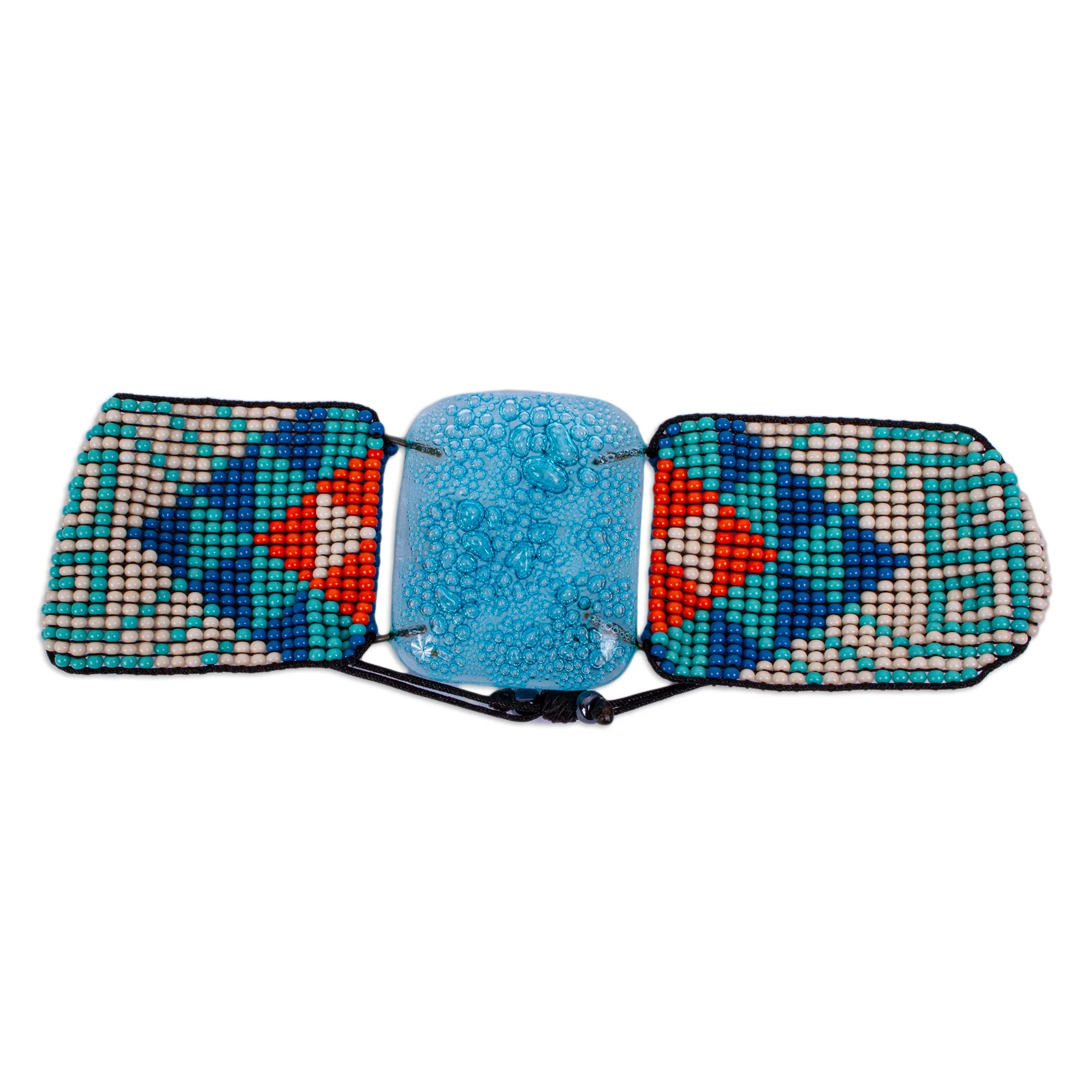 Fresh Surf Artisan Crafted Glass Bracelet - Image 4
